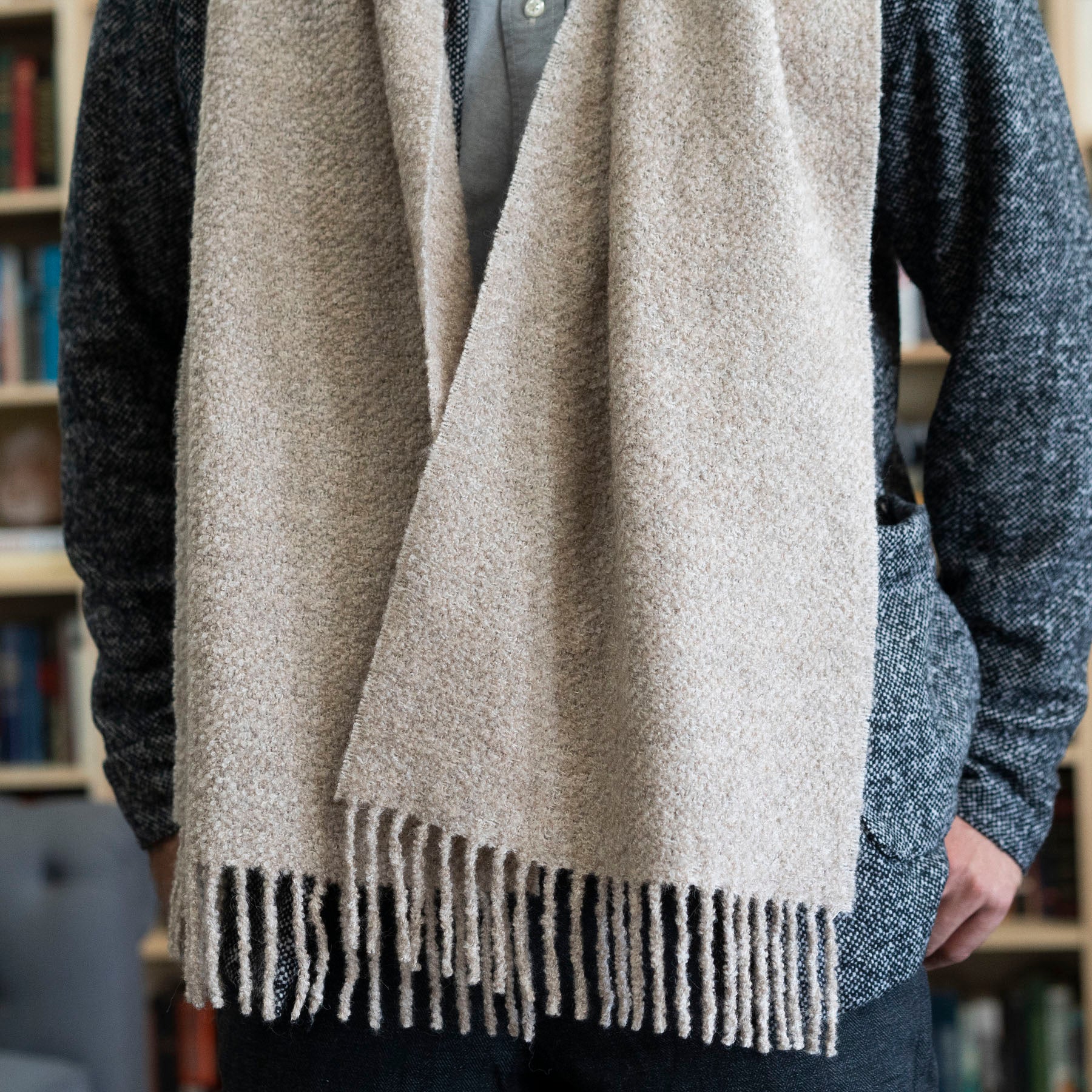 Alpaca & Silk Boucle Scarves