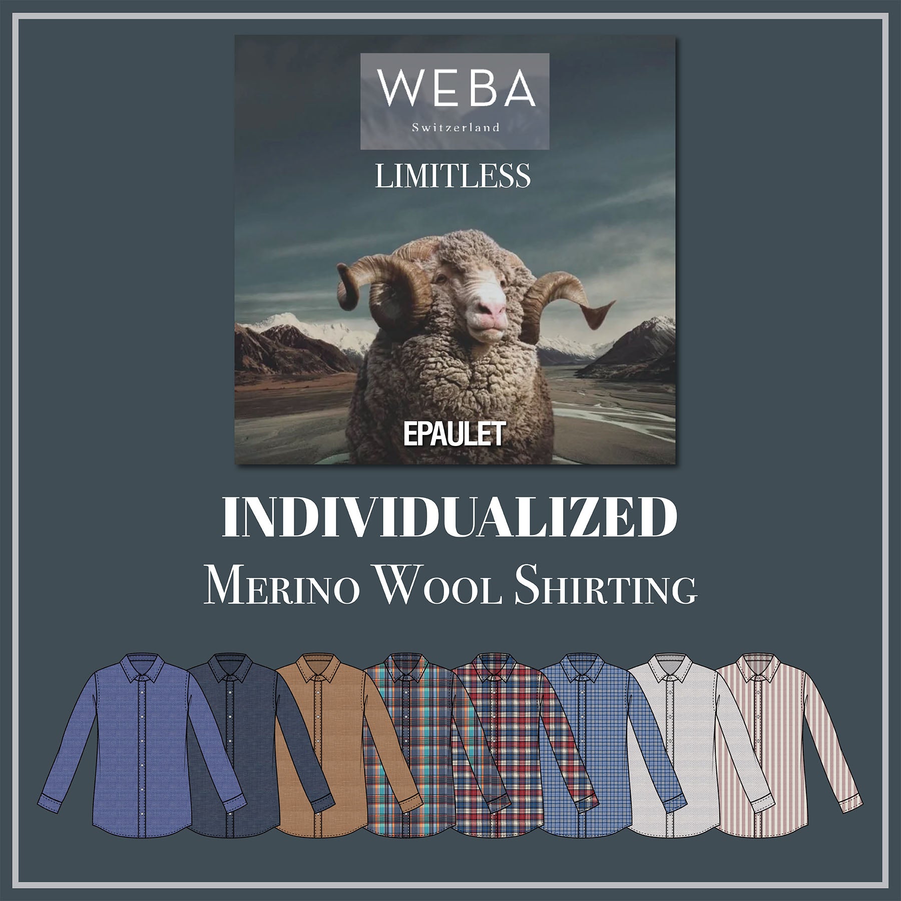 Custom Shirting Washable Wool Blends & Casual Patterns