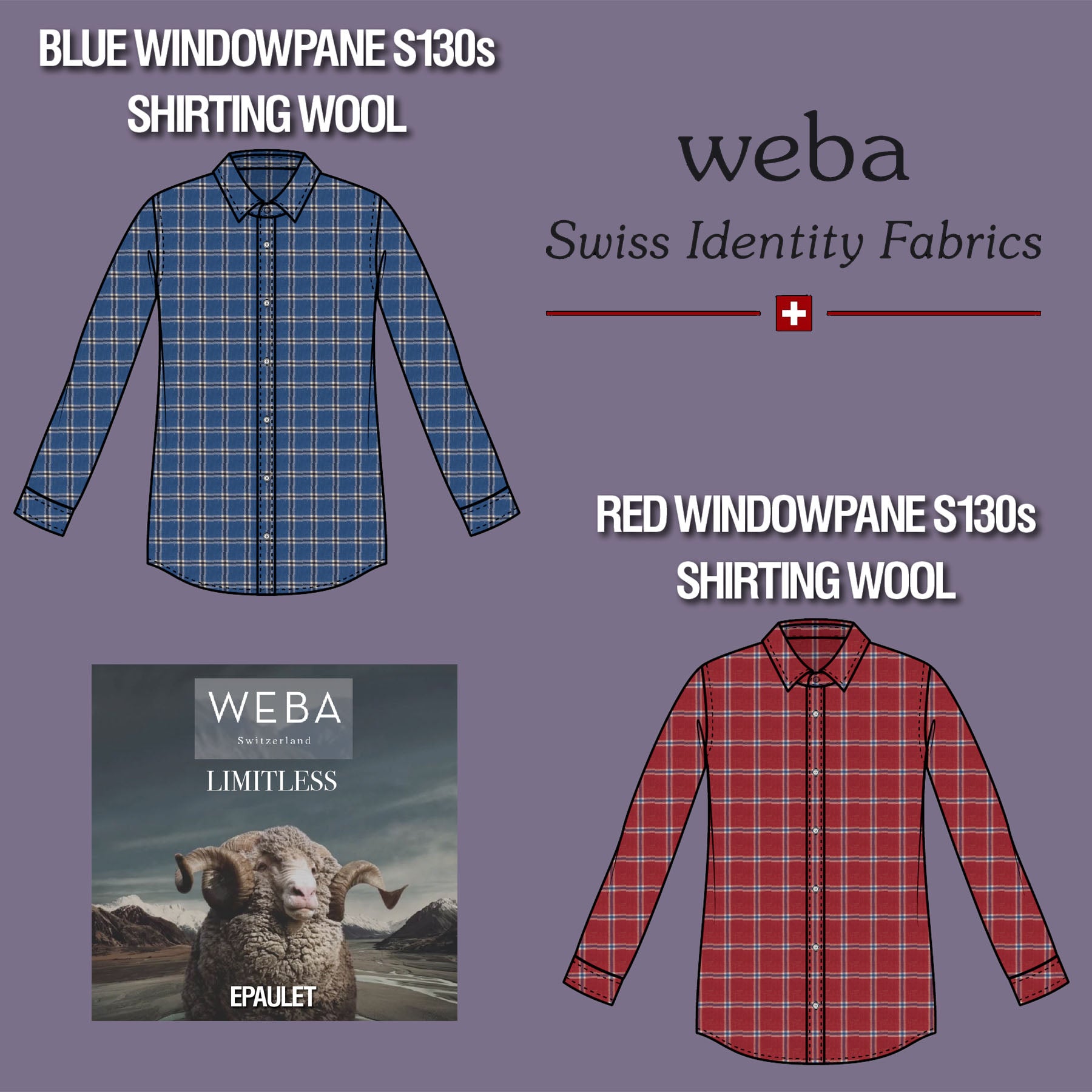 Custom Shirting Washable Wool Blends & Casual Patterns