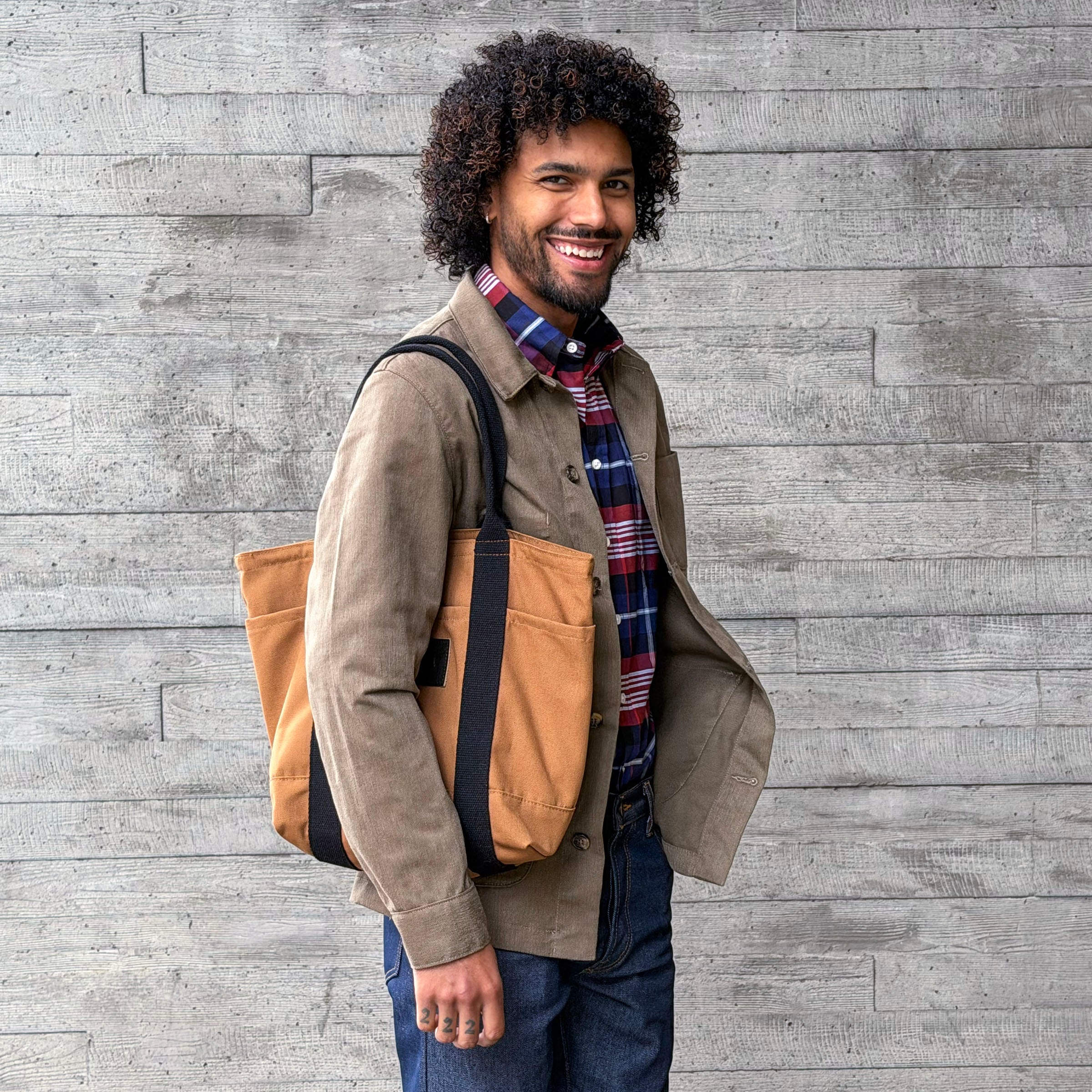 Harbor Tote Bag Caramel Duck Canvas