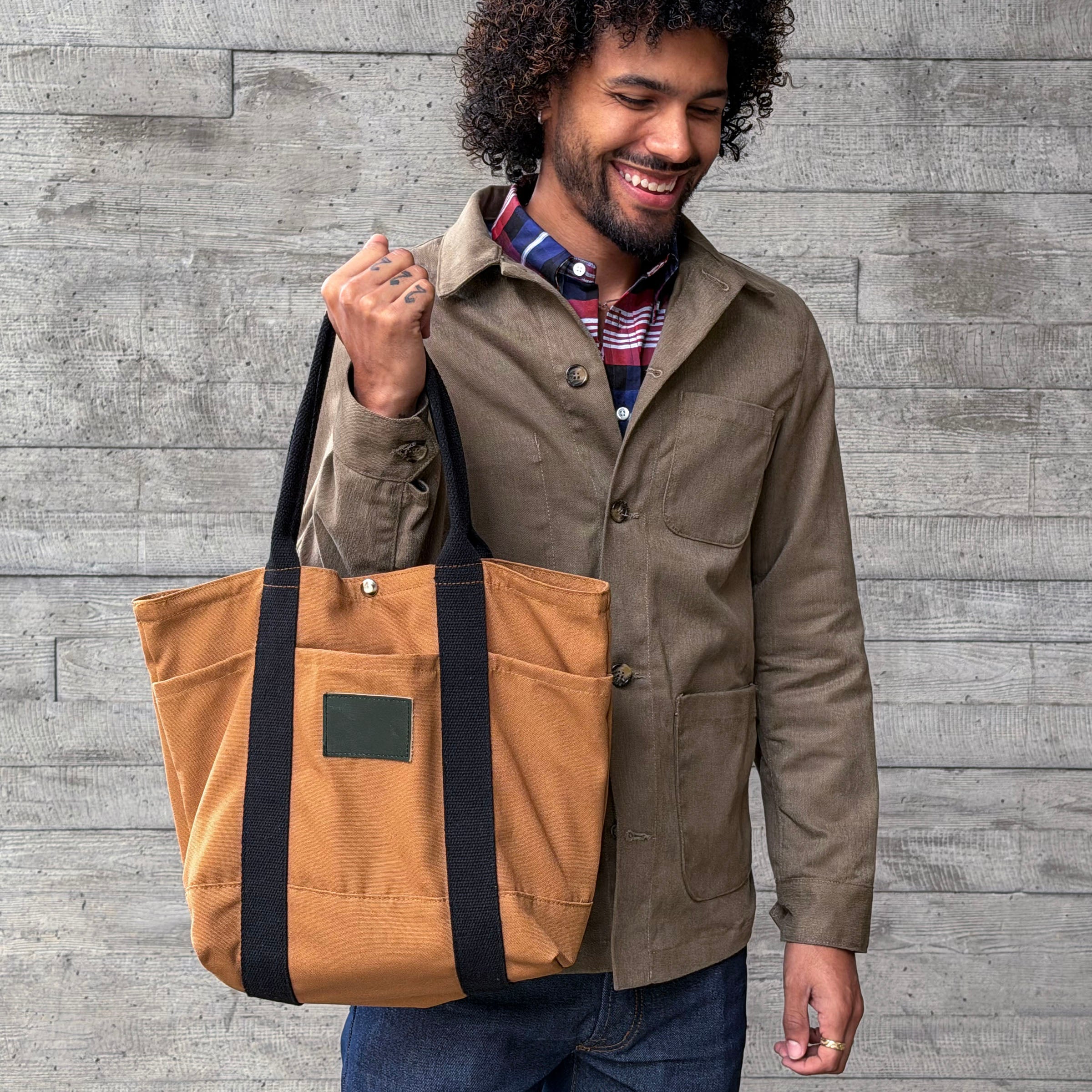 Harbor Tote Bag Caramel Duck Canvas