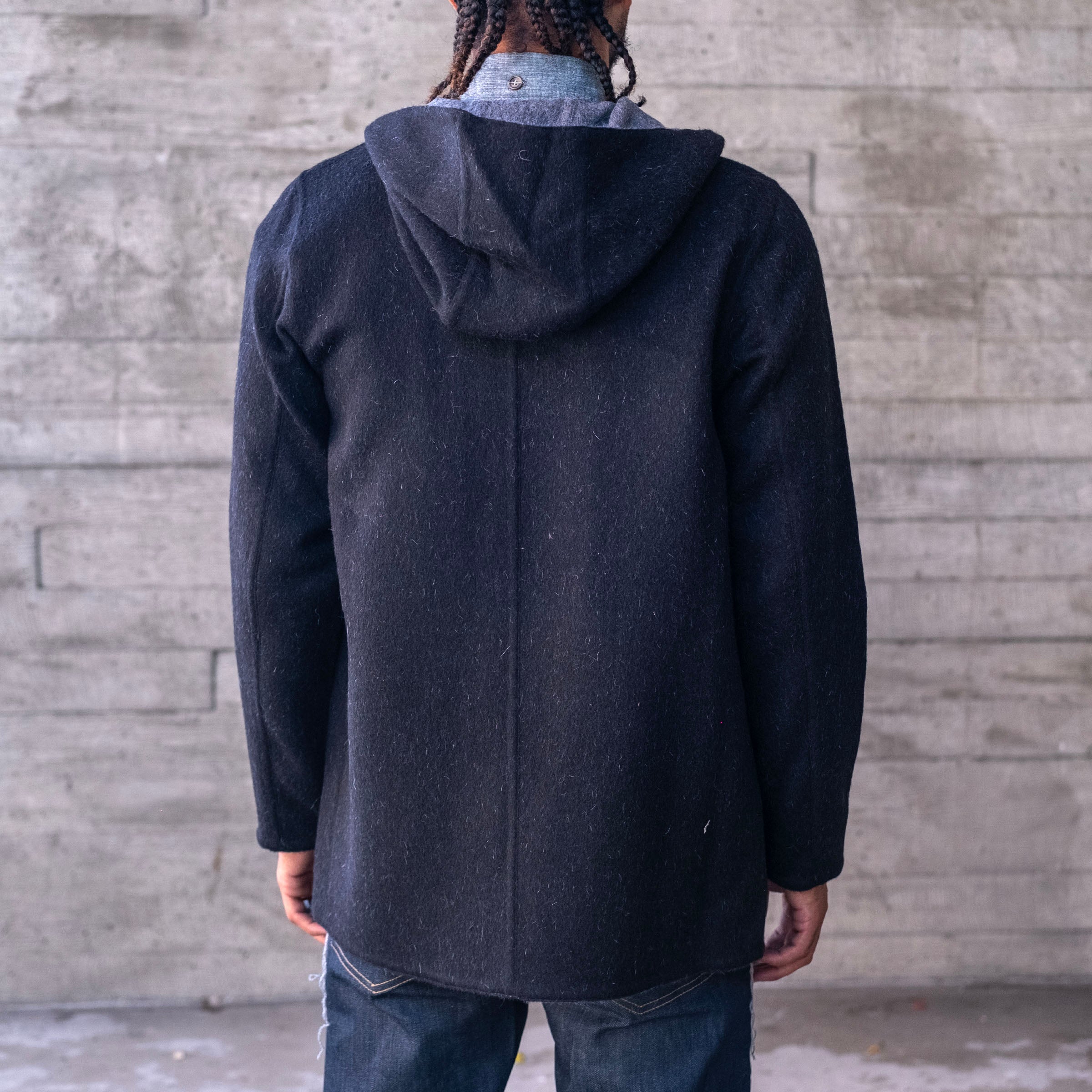 Alpaca Fully Reversible Hooded Coat