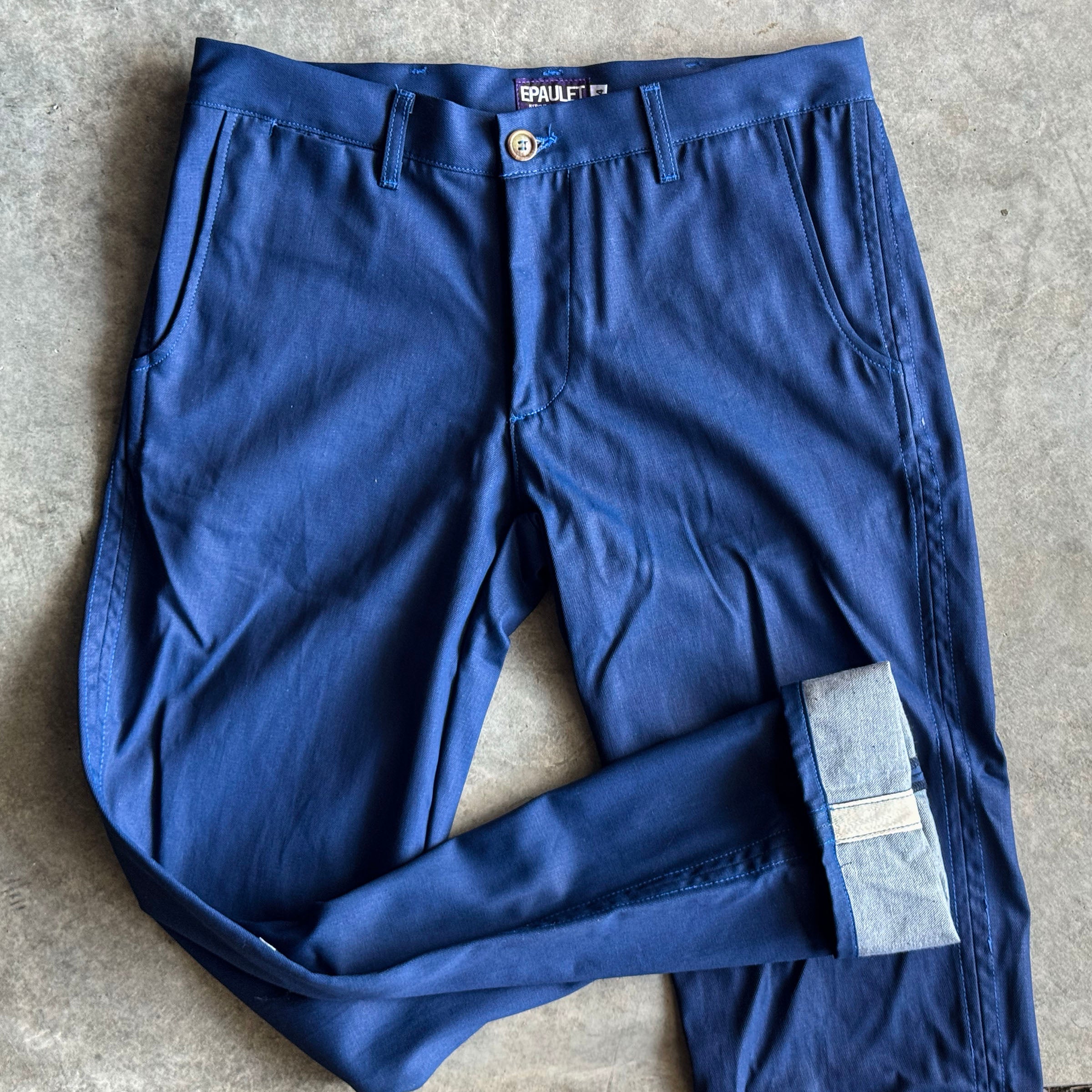 Rivet Chino Cobalt Blue 10.5oz Twill