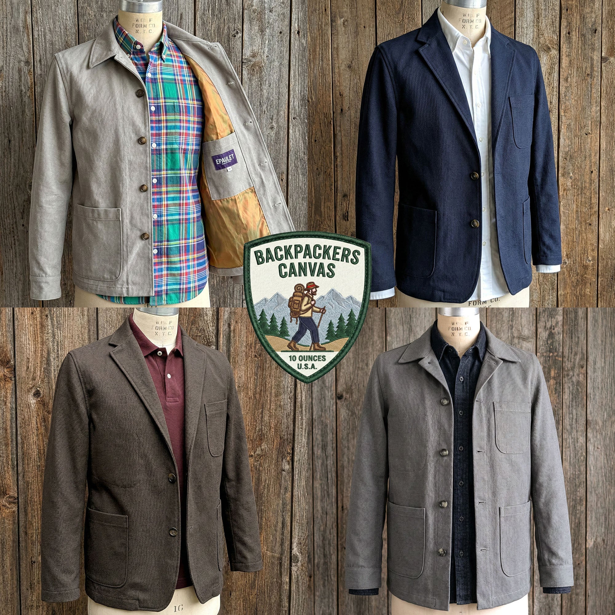Doyle, Sinclair & Corso Backpacker Canvas Jackets (March Ship)