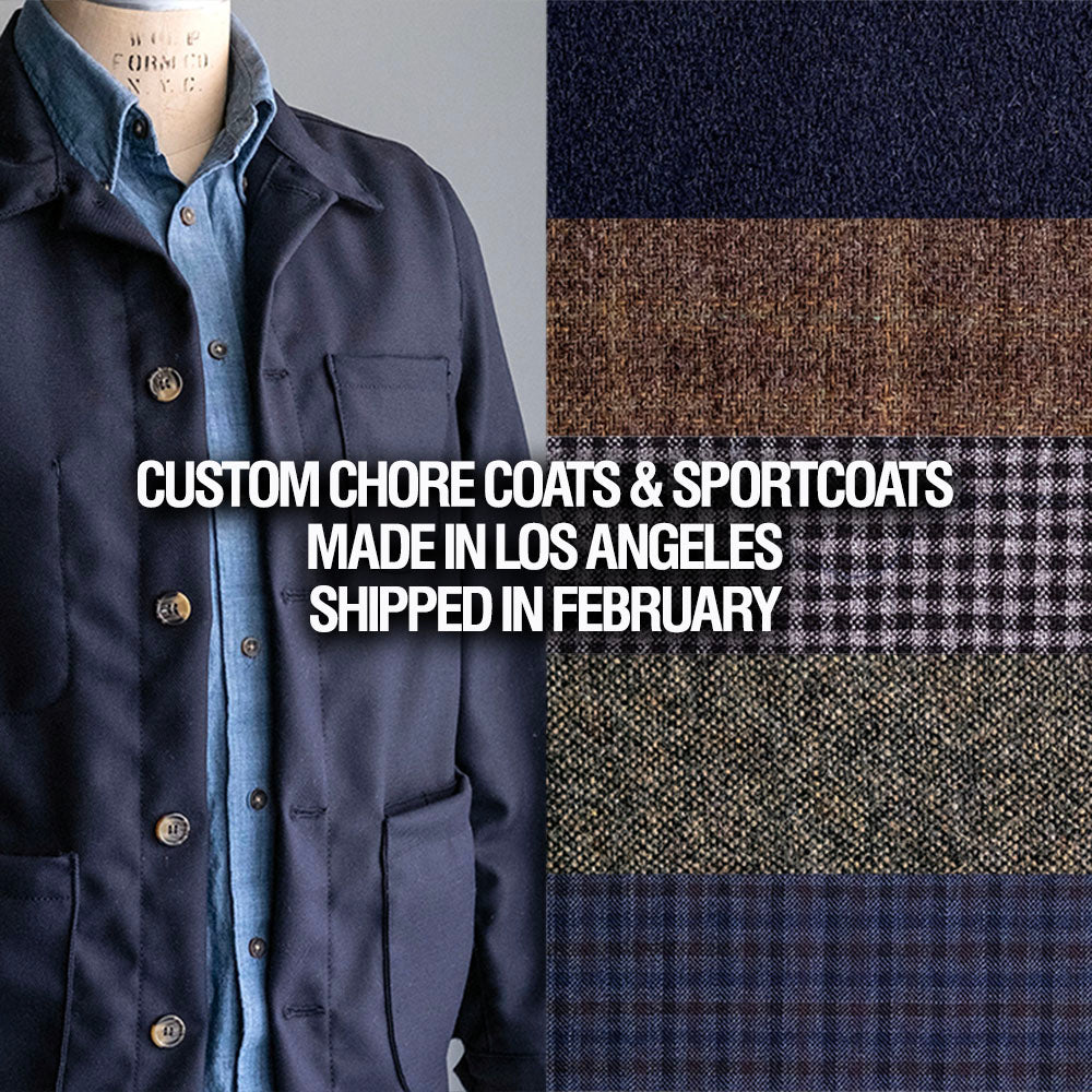 Custom Doyle & Sinclair Tweed Jackets Made in LA (Open until 1/21)