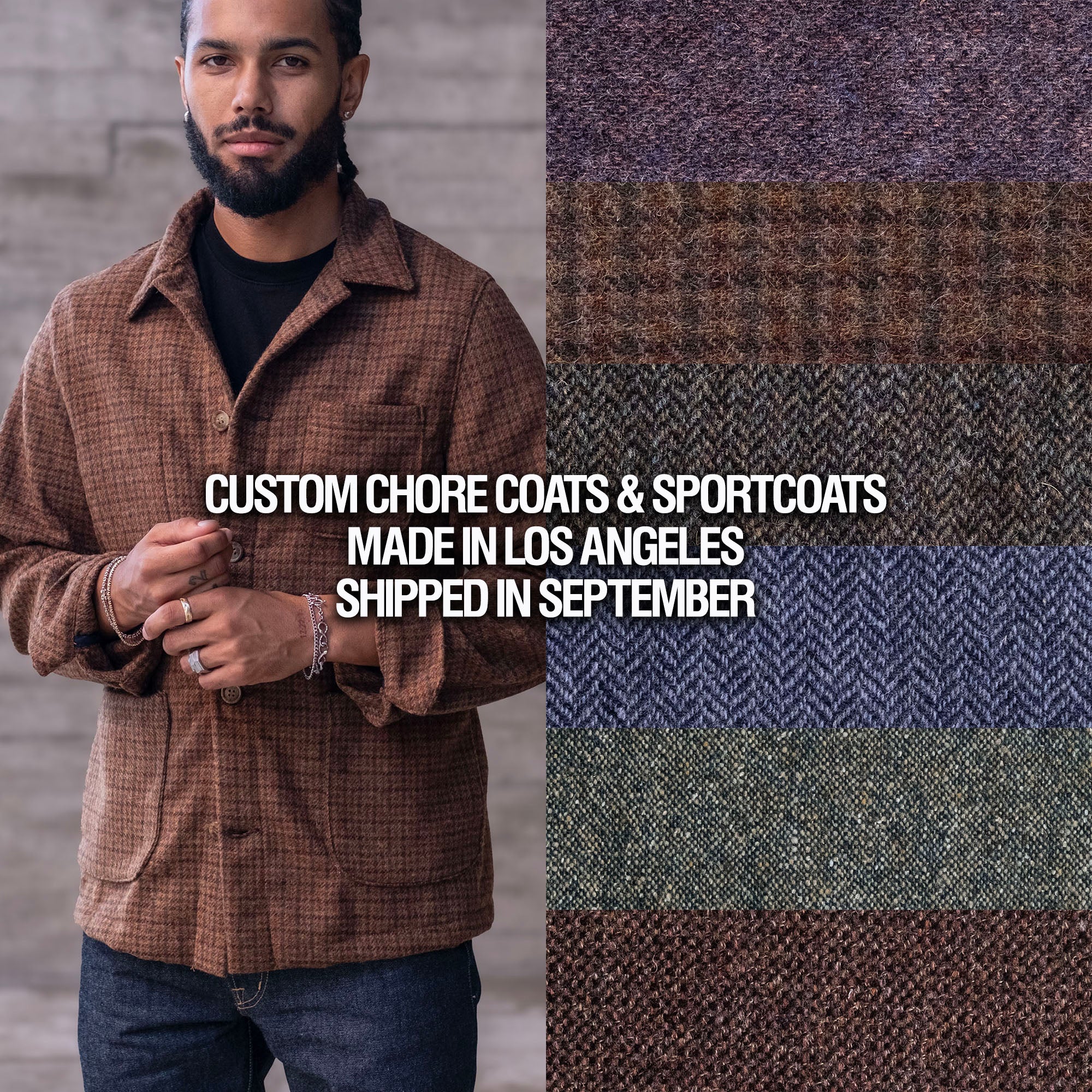 Custom Doyle & Sinclair Tweed Jackets Made in LA (Open until 10/22)