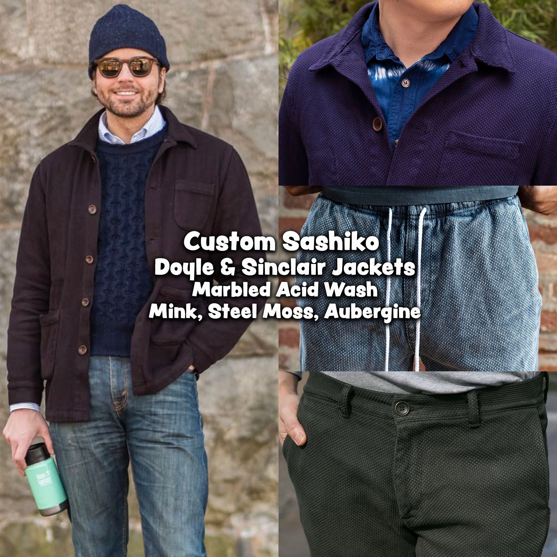 Custom Doyle & Sinclair Sashiko Jackets Made in LA