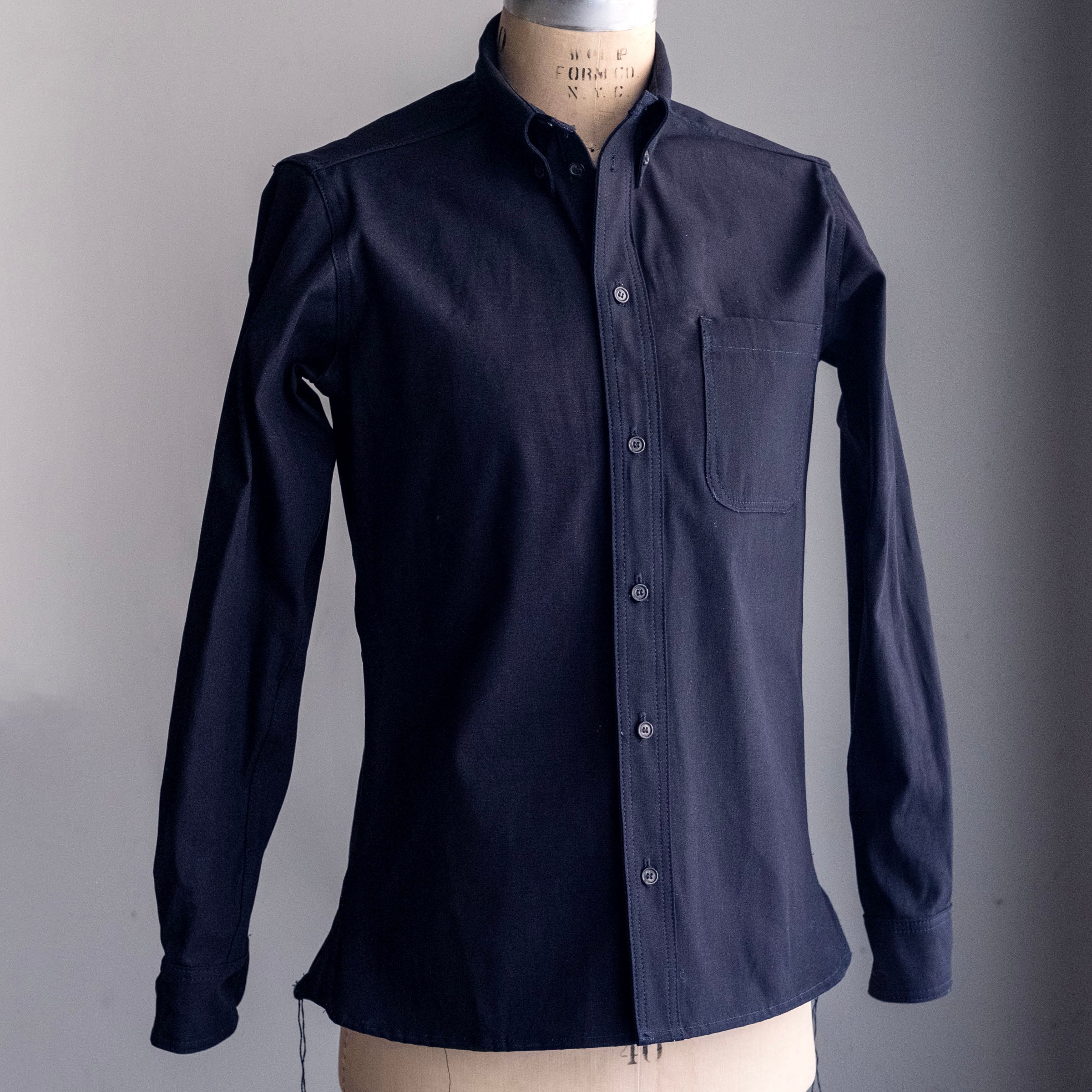 Denim Button Down Shirt Kaihara 9oz Indigo Twill