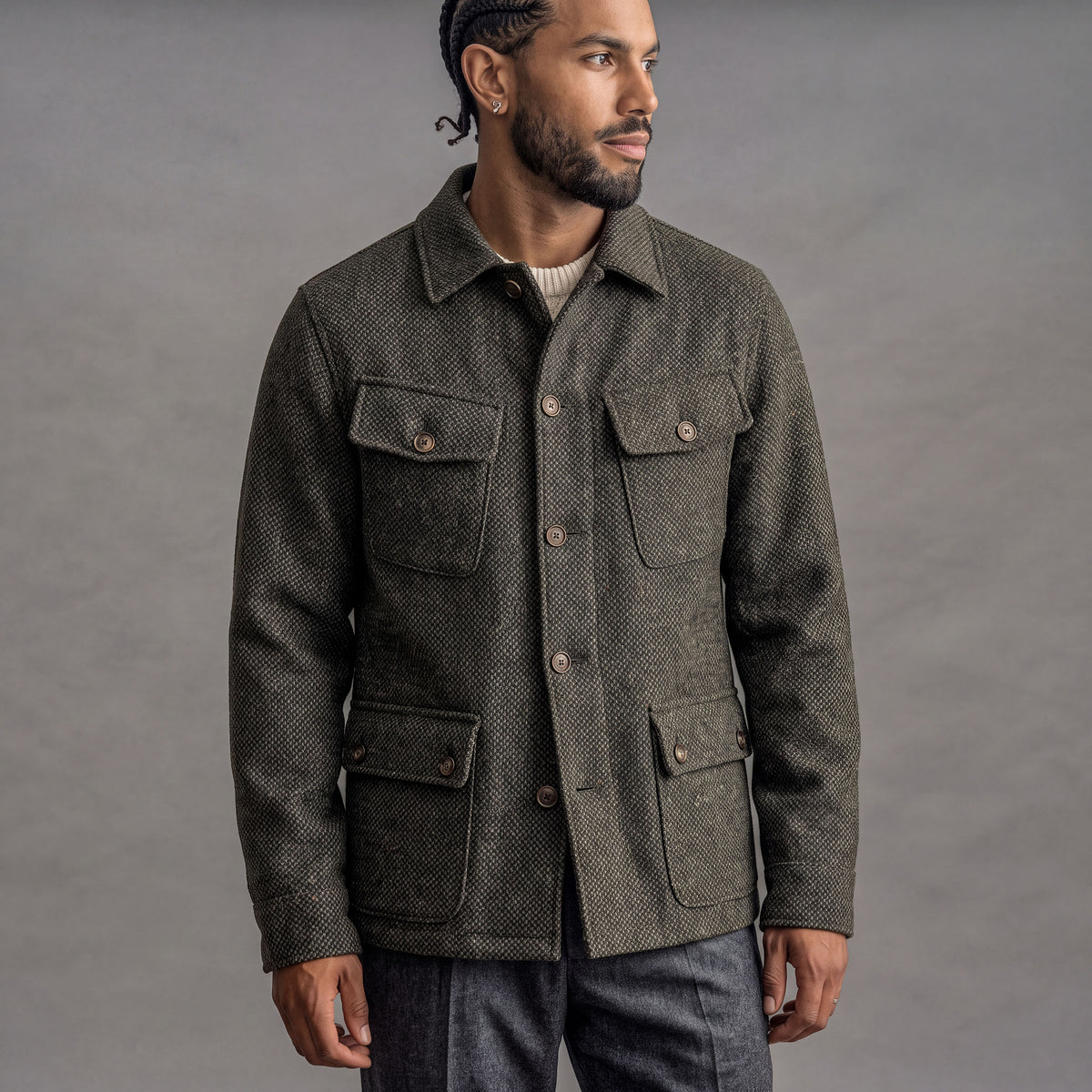 Jungle Jacket in English & Italian Wool Tweed Project