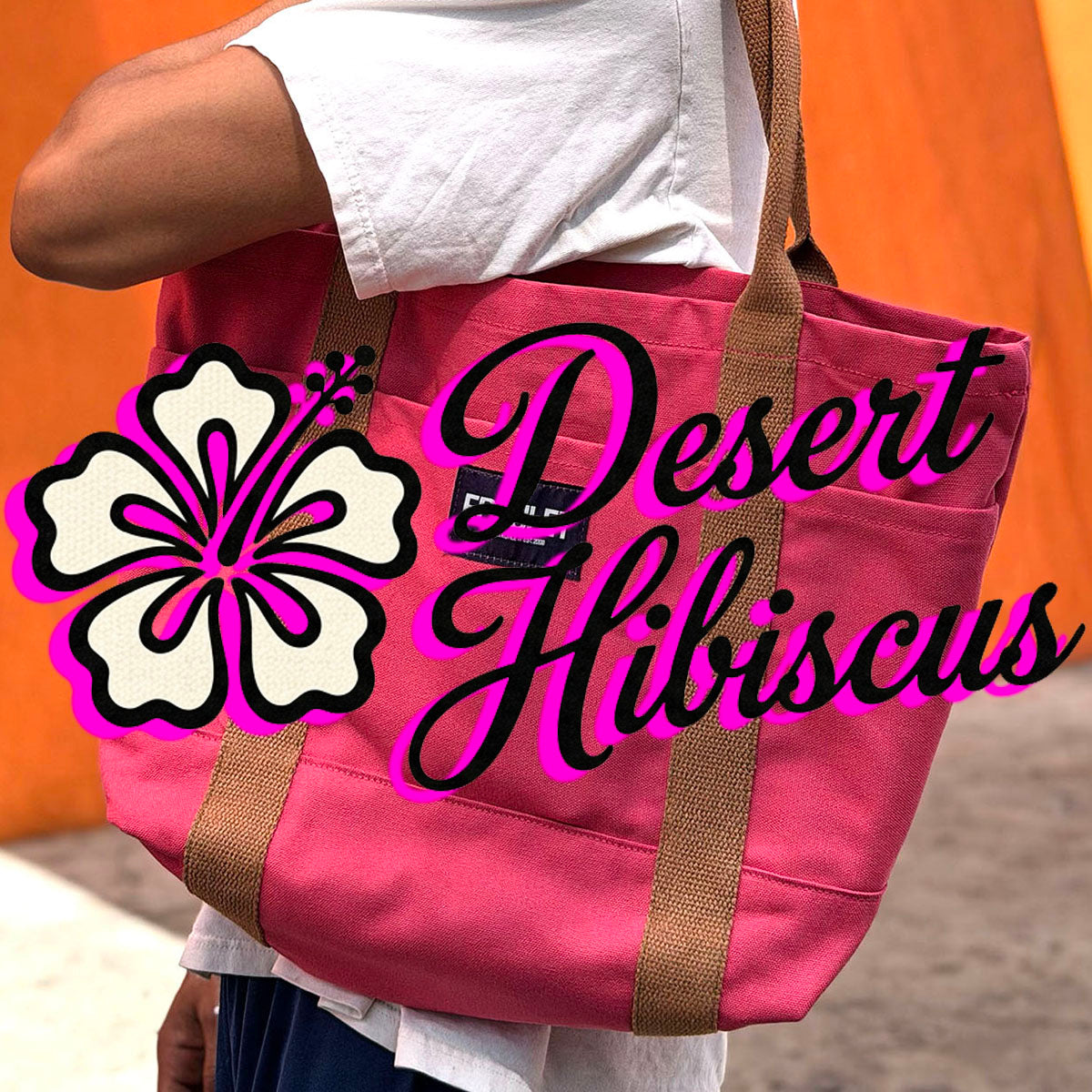 Harbor Tote Bag Desert Hibiscus Duck Canvas