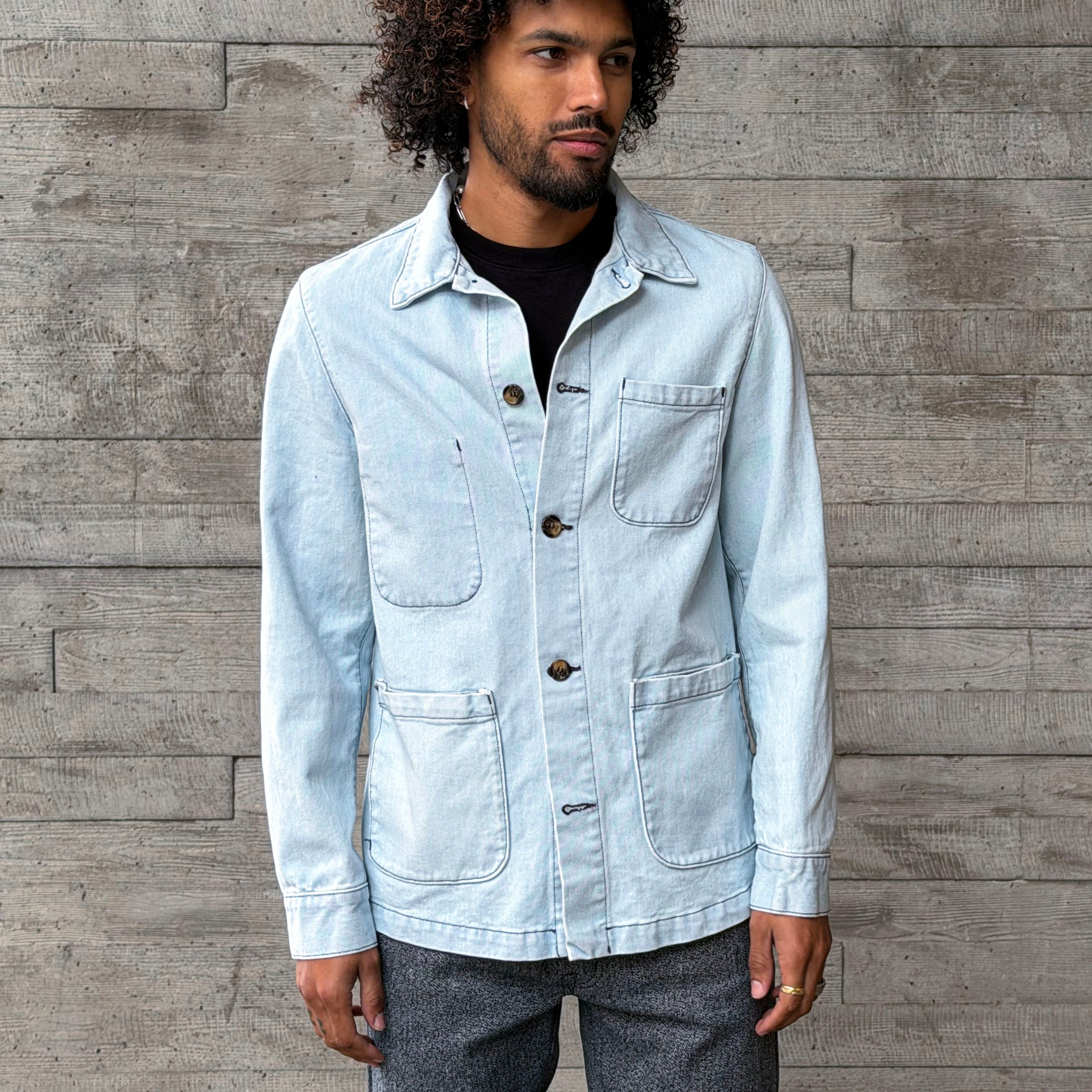 Doyle Jacket Bleached 14oz Cone Mills Denim