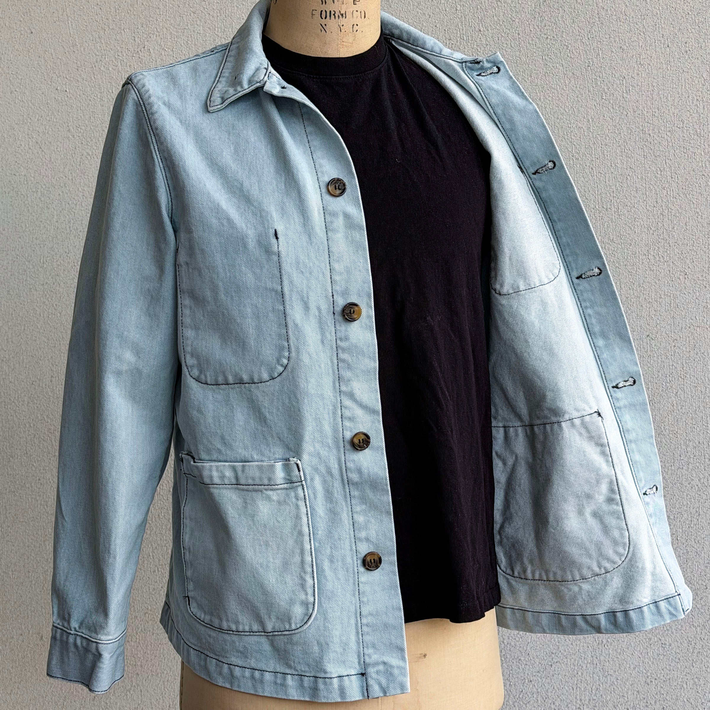 Doyle Jacket Bleached 14oz Cone Mills Denim