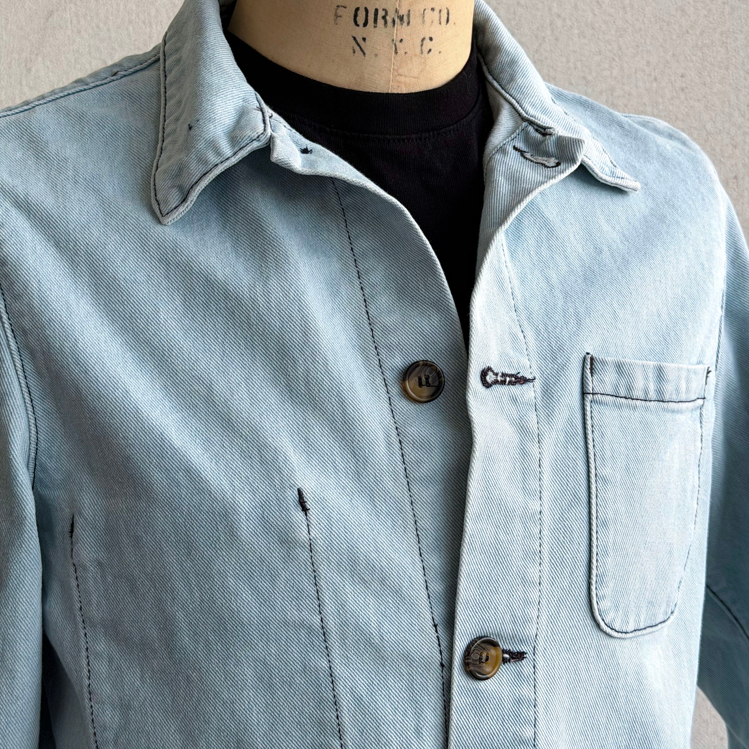 Doyle Jacket Bleached 14oz Cone Mills Denim