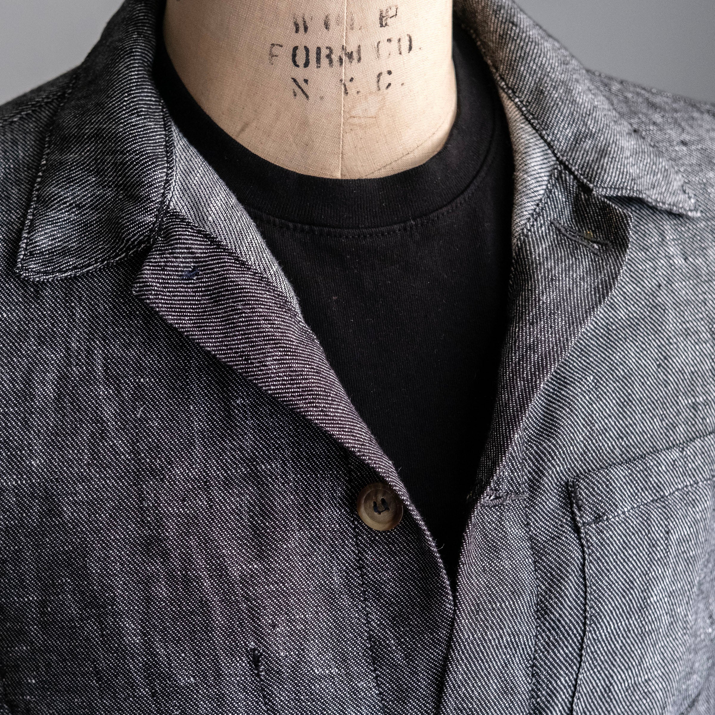 Doyle Jacket Pewter Albini Linen