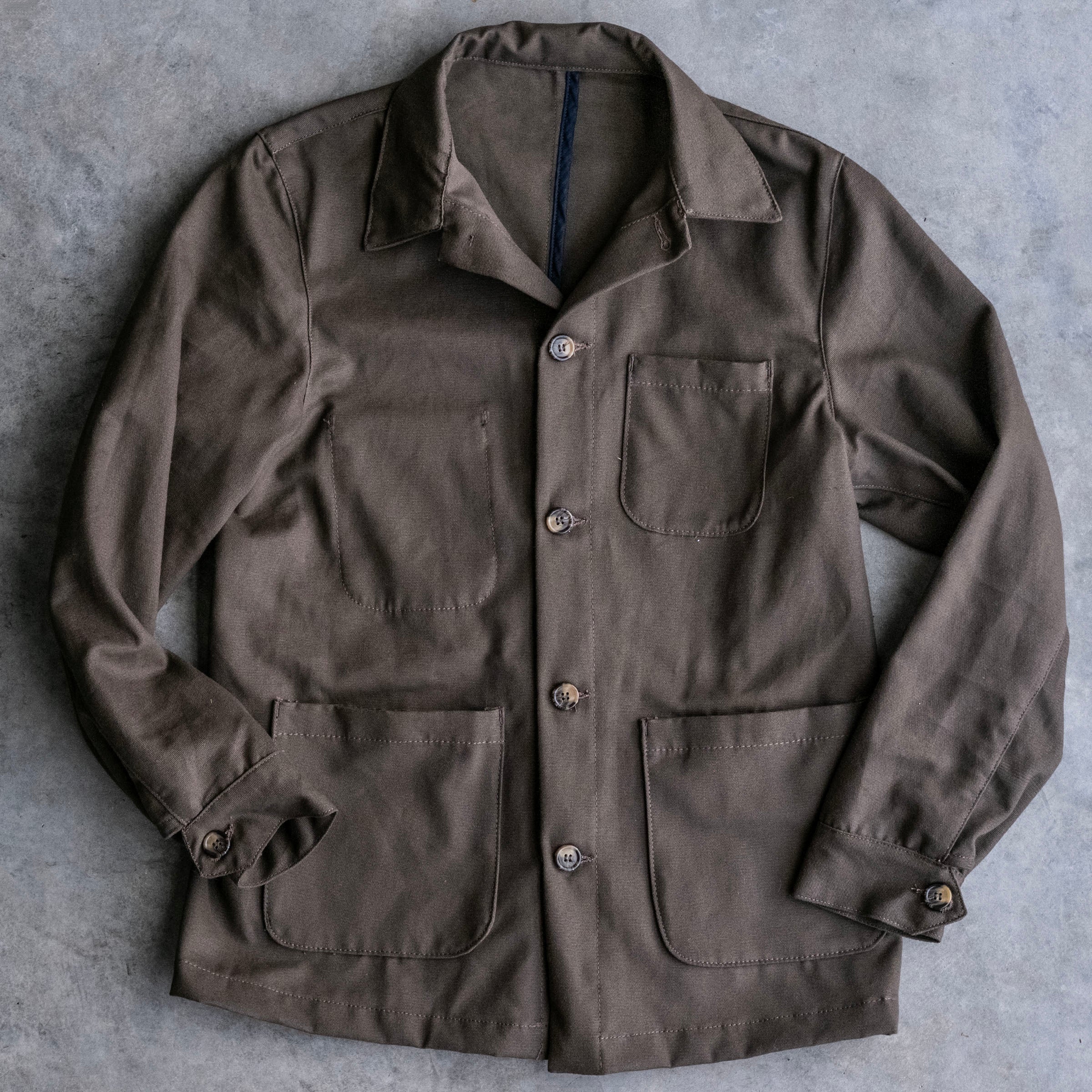 Doyle Jacket Olive 9oz Japanese Ripcord