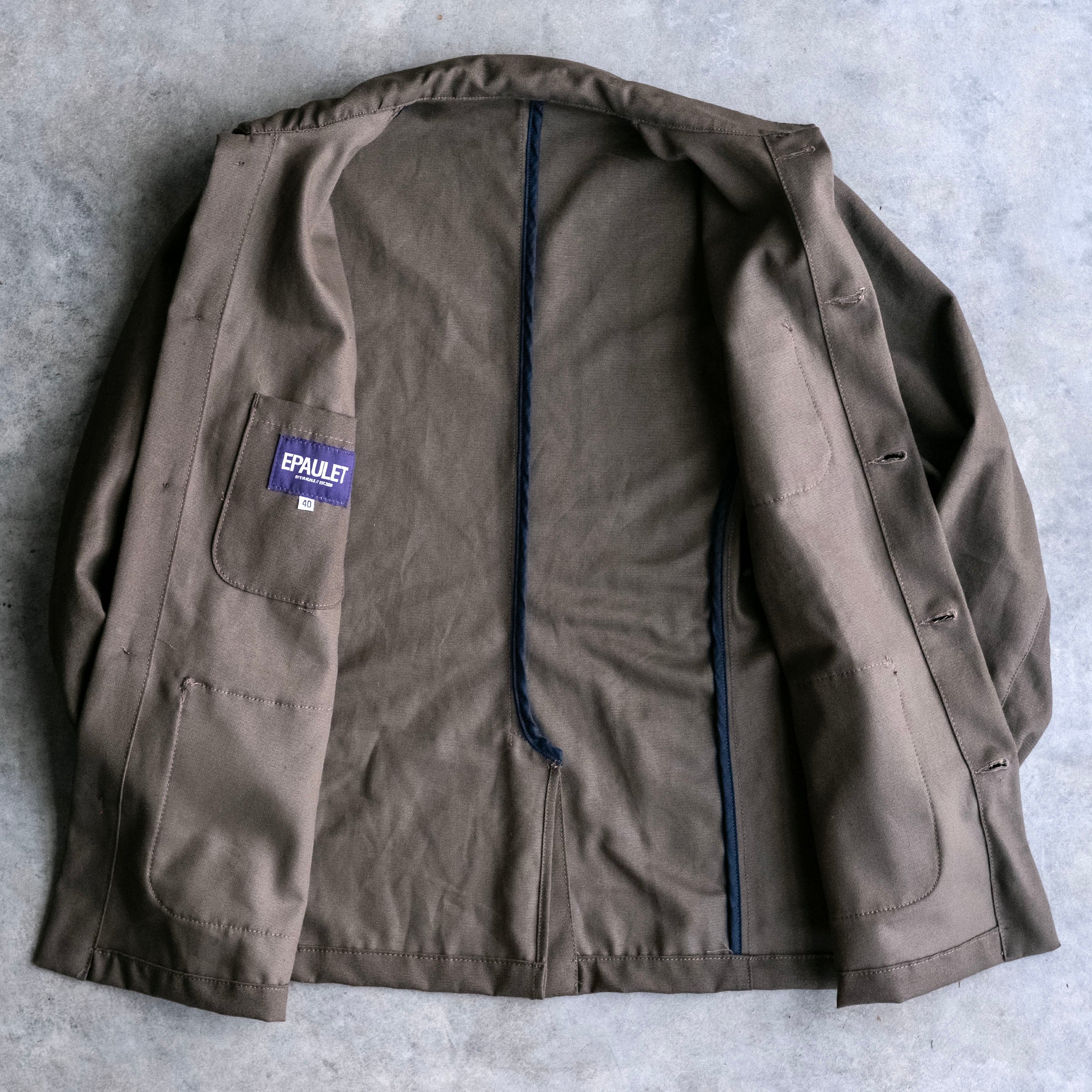 Doyle Jacket Olive 9oz Japanese Ripcord