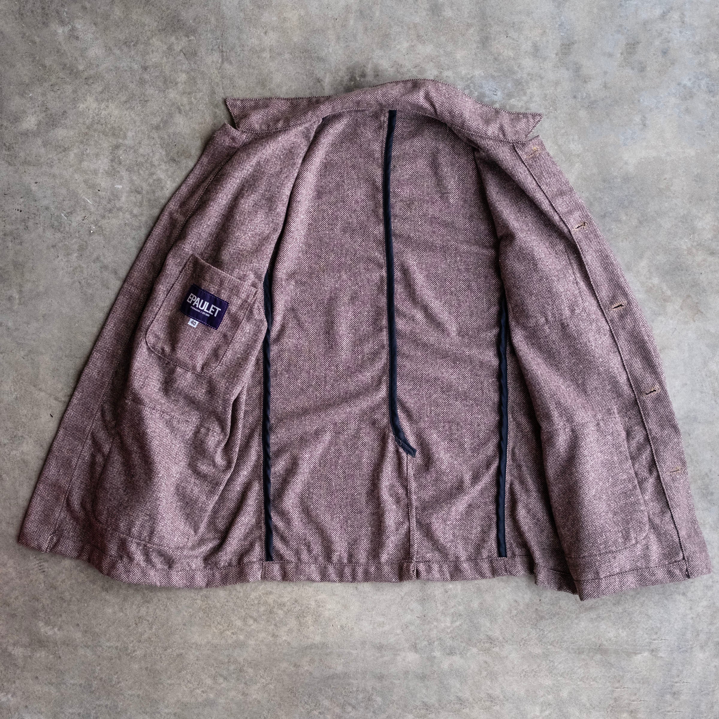 Doyle Jacket DiPray Dusty Pink Herringbone Tweed