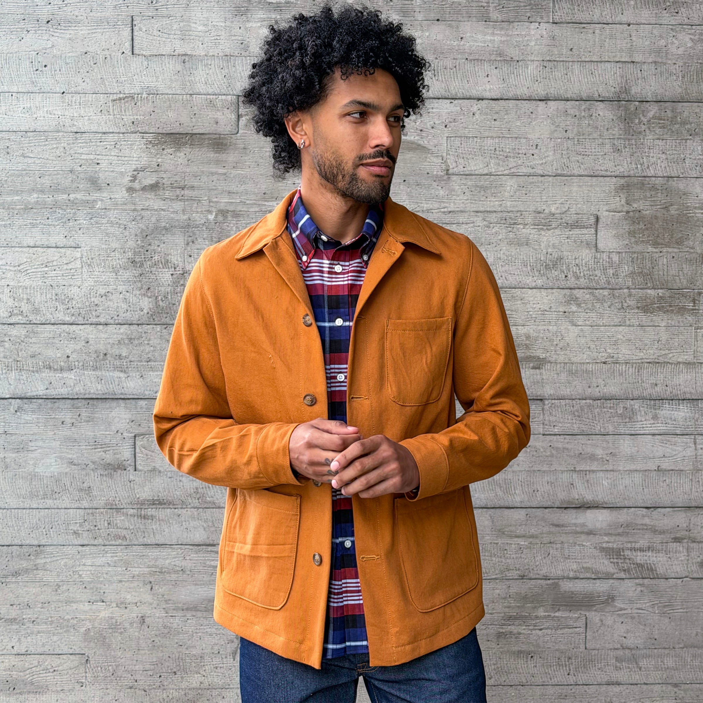 Doyle Jacket Terracotta Dyed 10oz Cotton Canvas
