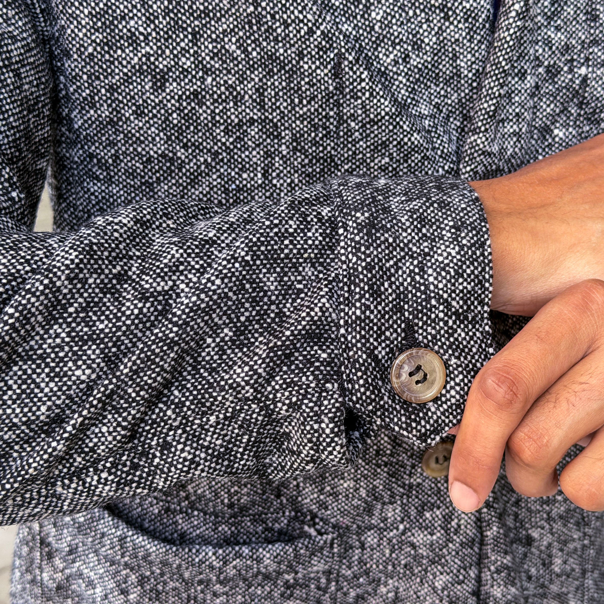 Doyle Jacket Salt & Pepper Washable Donegal Tweed