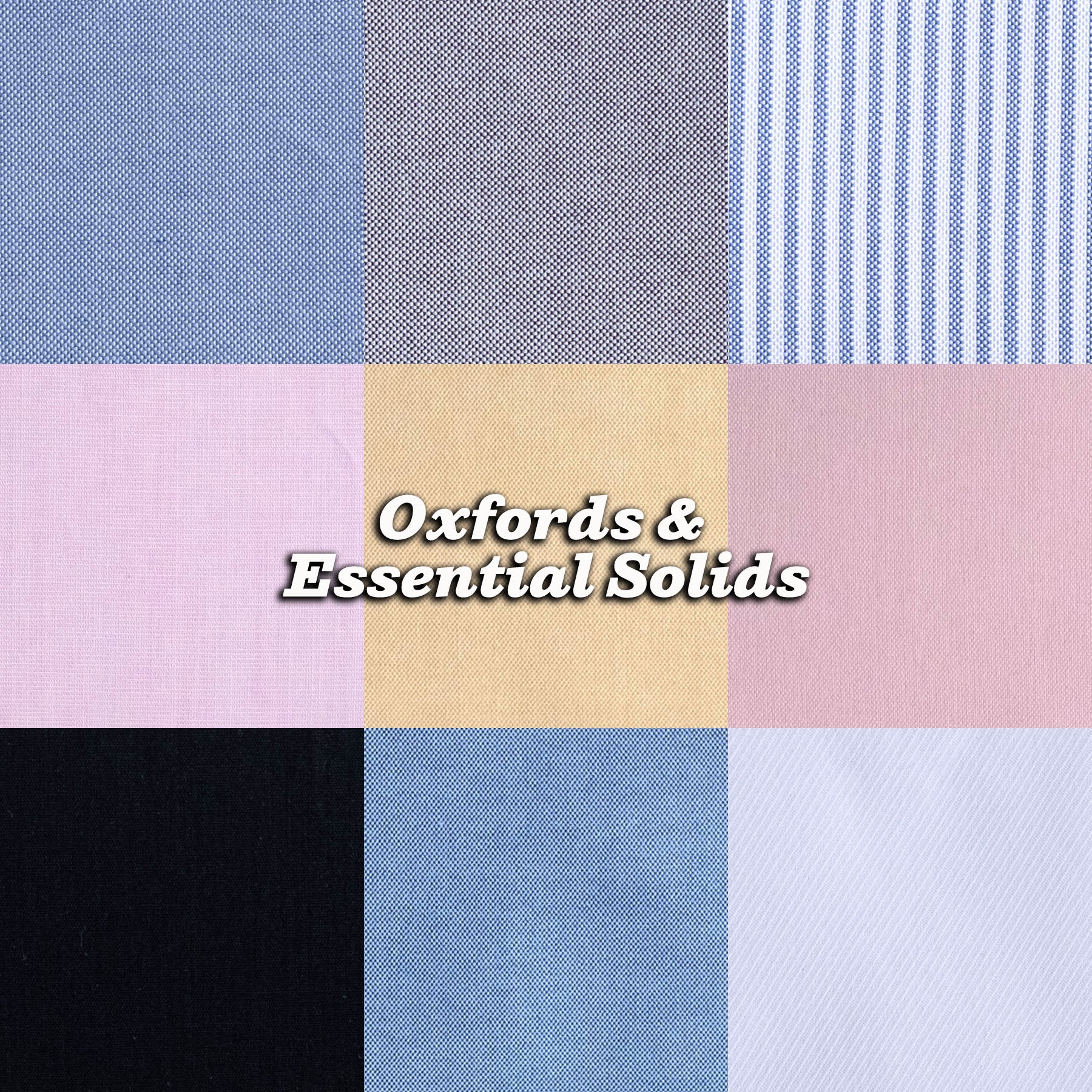 Custom Shirts Oxfords & Essential Solids