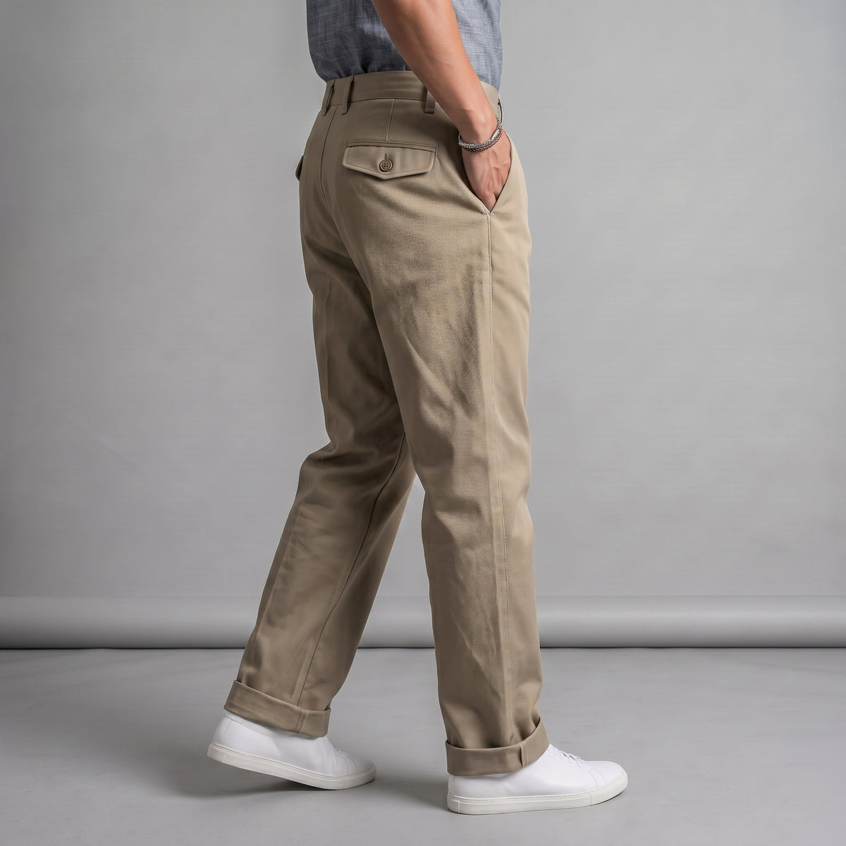 Fairfax Easy Fit Chinos Khaki Twill Sz 38 x 32" Inseam
