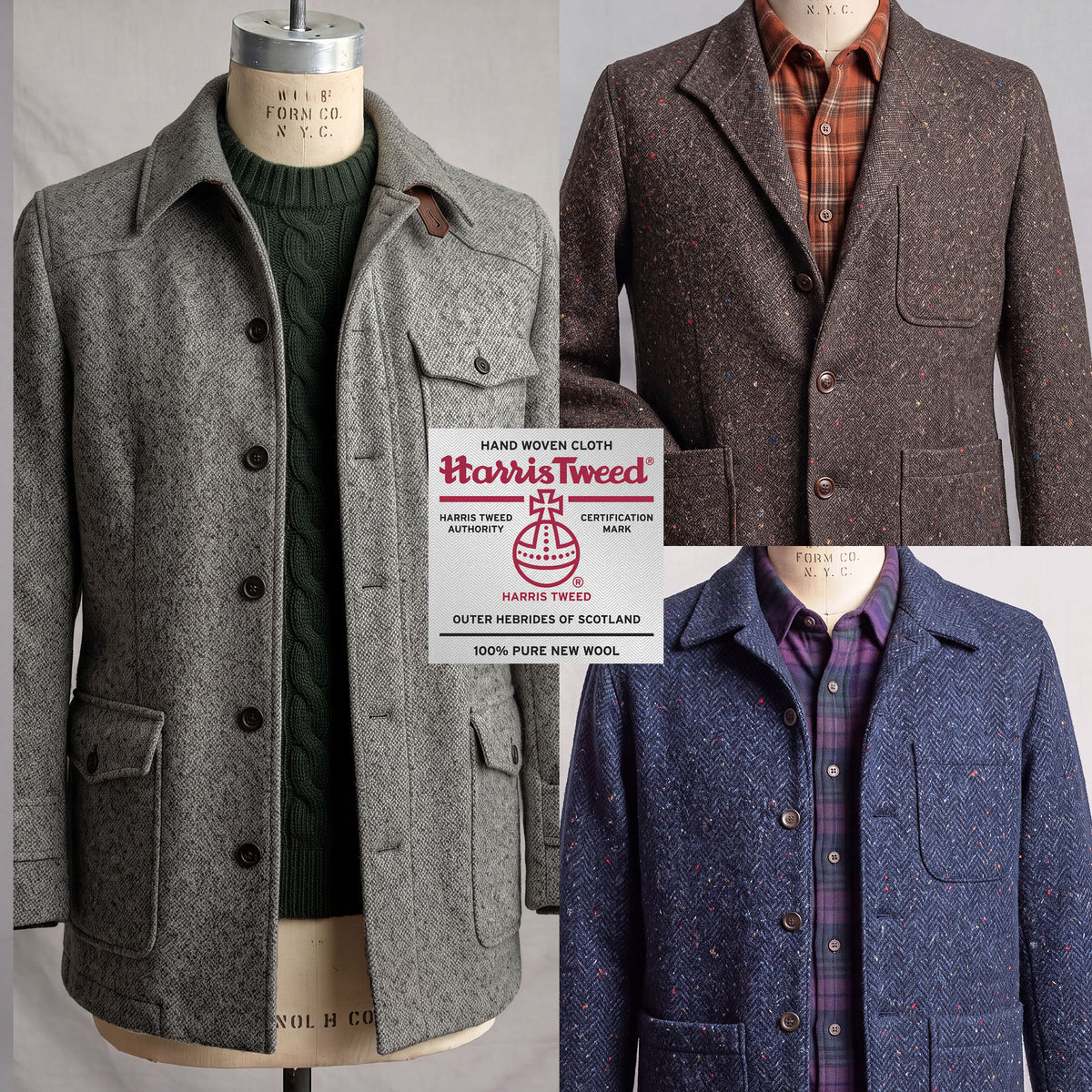 Custom Doyle, Teba, and Ranger Jackets Harris Tweed & Donegal