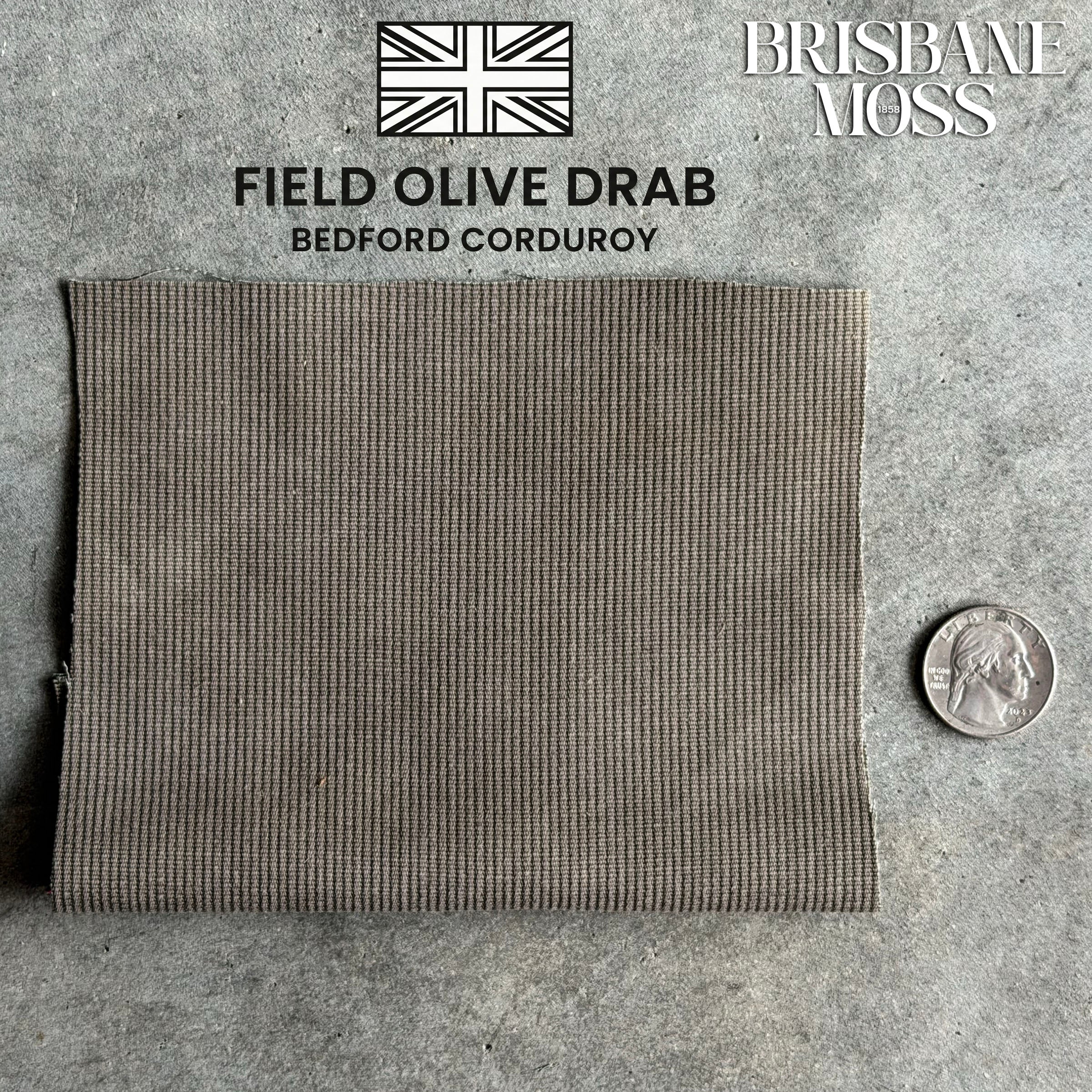 Custom Trousers in Rare Field Olive Drab Bedford Cord