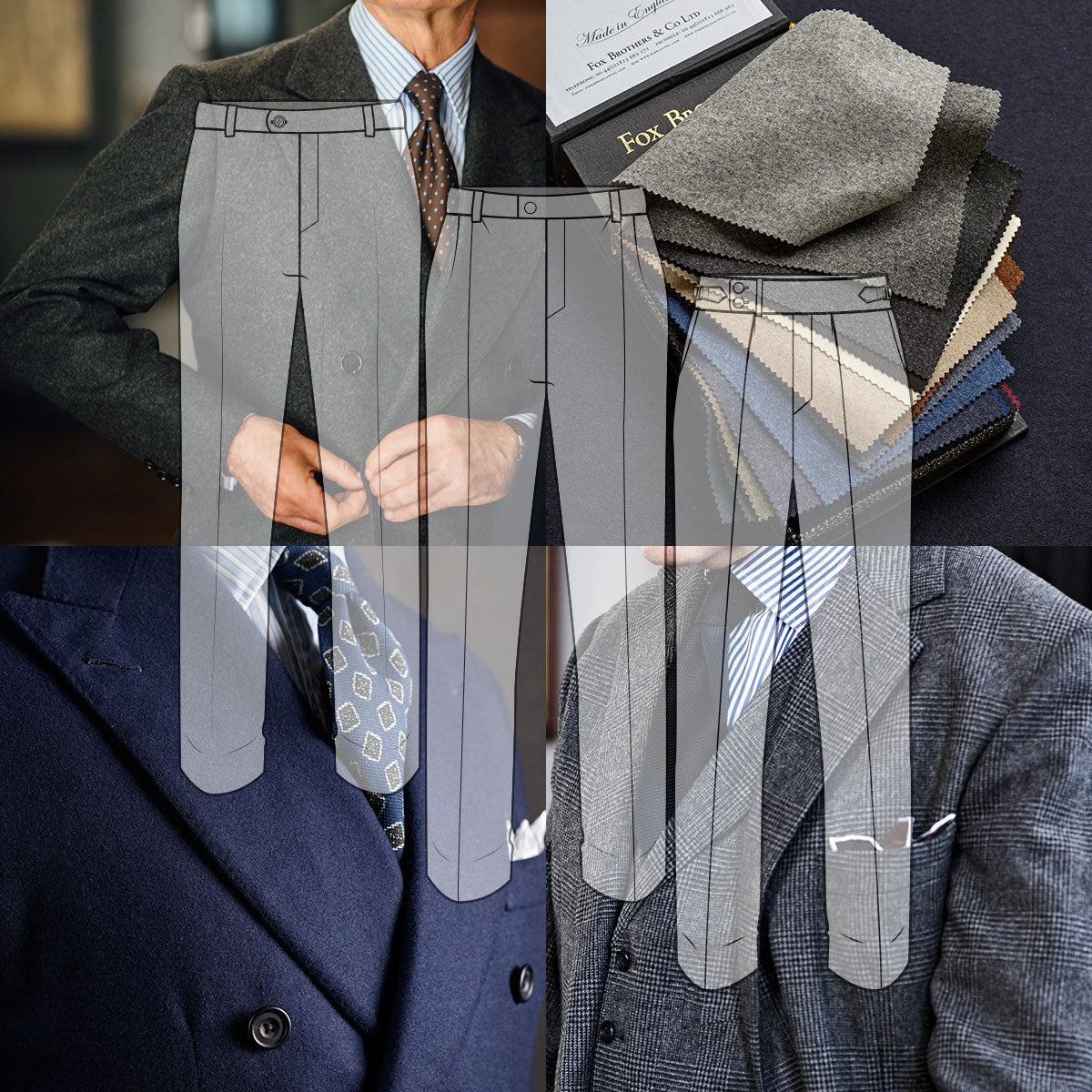 Custom Trousers Fox Brothers Classic Flannel