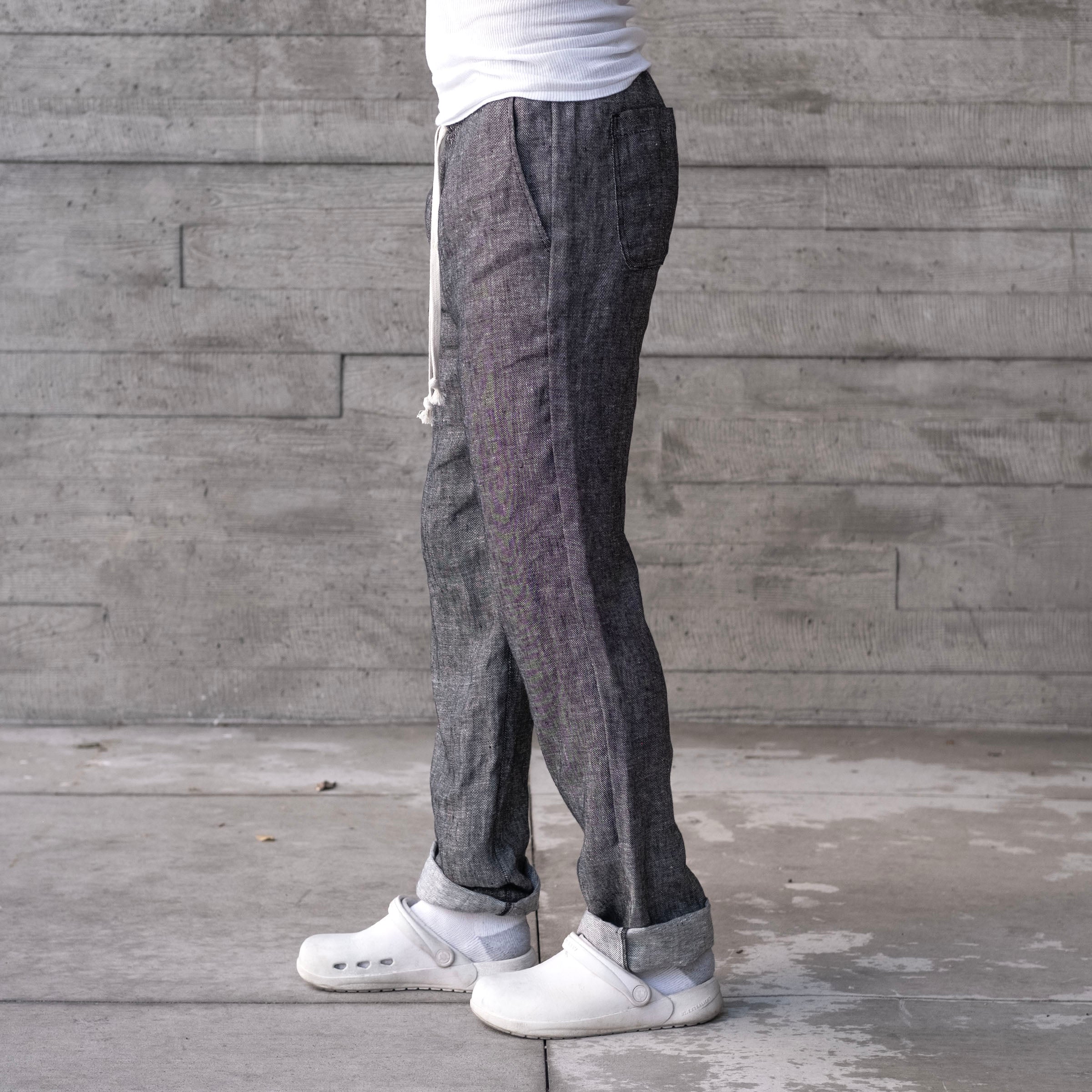 Laidback Pant Albini Graphite Linen