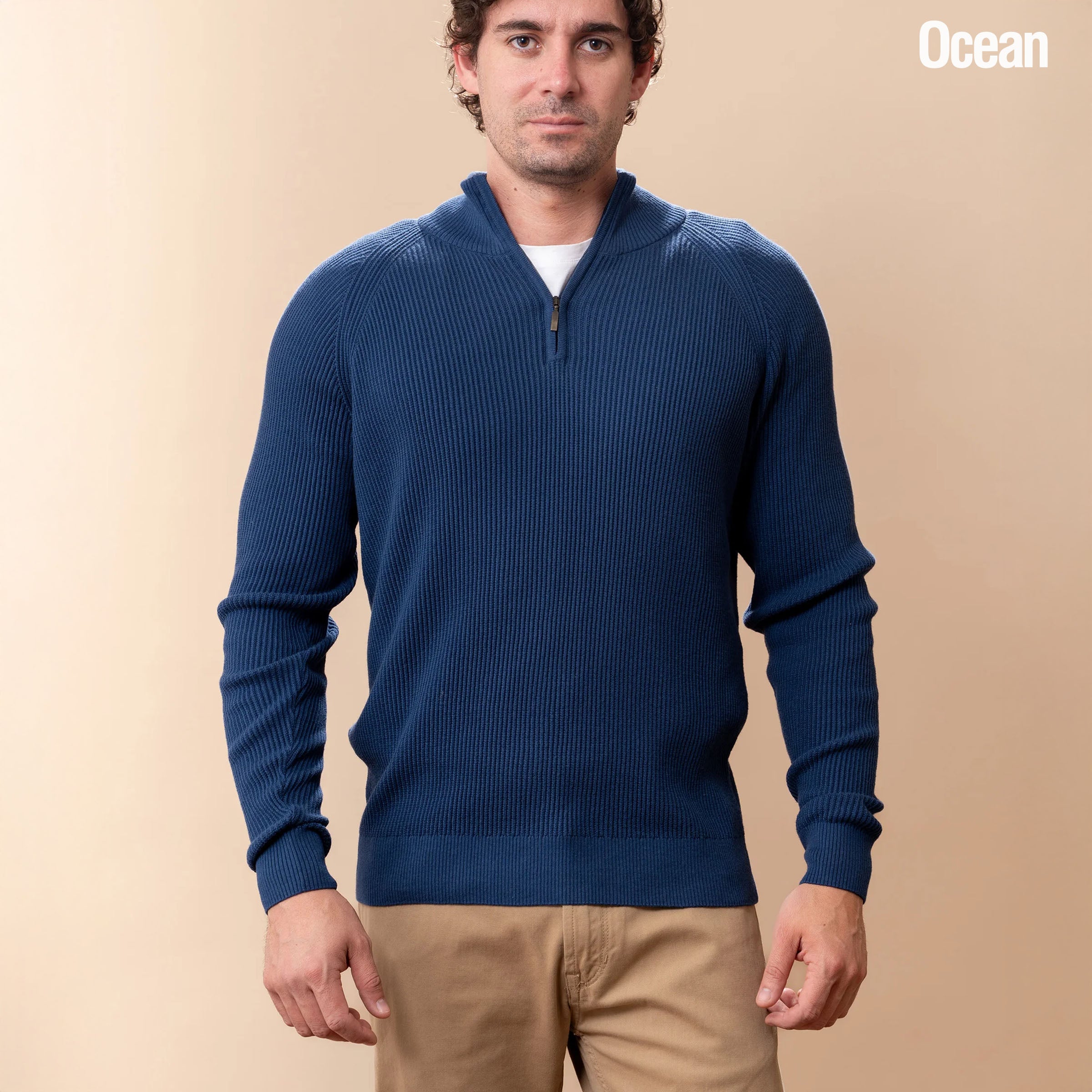 Peruvian Pima Cotton Half Zip Sweater Project