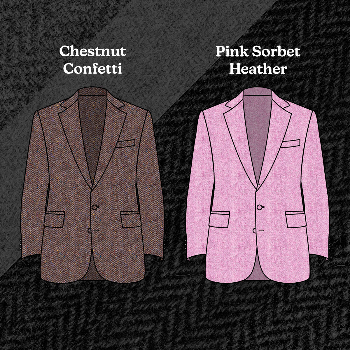 Custom Suits, Sportcoats, Doyles & Field Jackets Gallowglas & Iron Forest Tweed