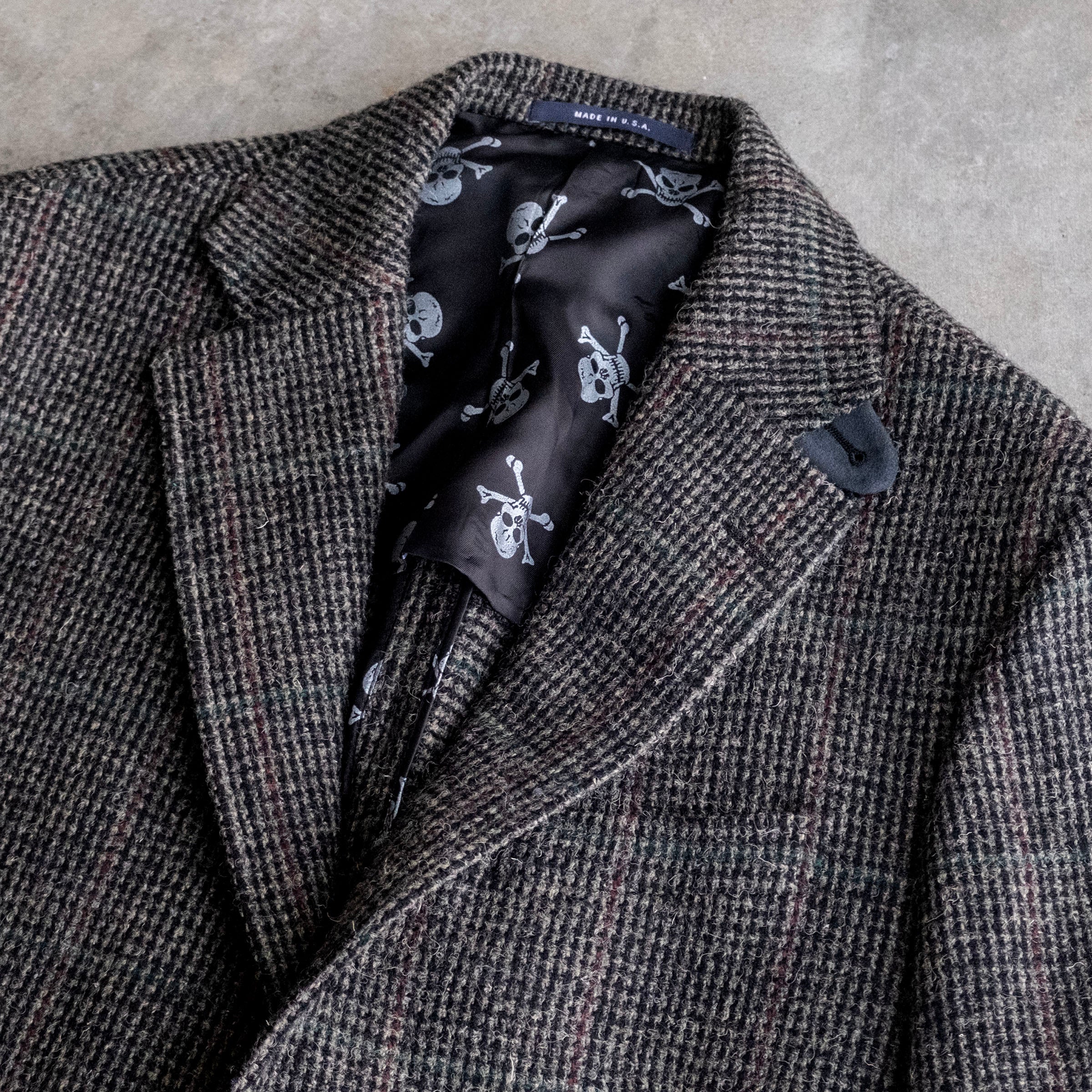 Sample Sale: Jaeger Jacket in Iron Forest Tweed Sz 40