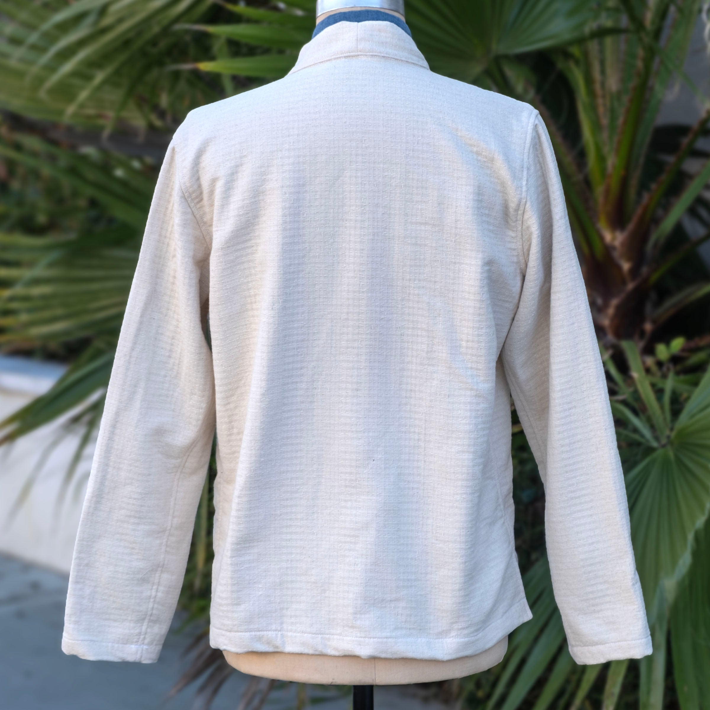 Kamigata Jacket in Natural Undyed Stitchwork Sashiko