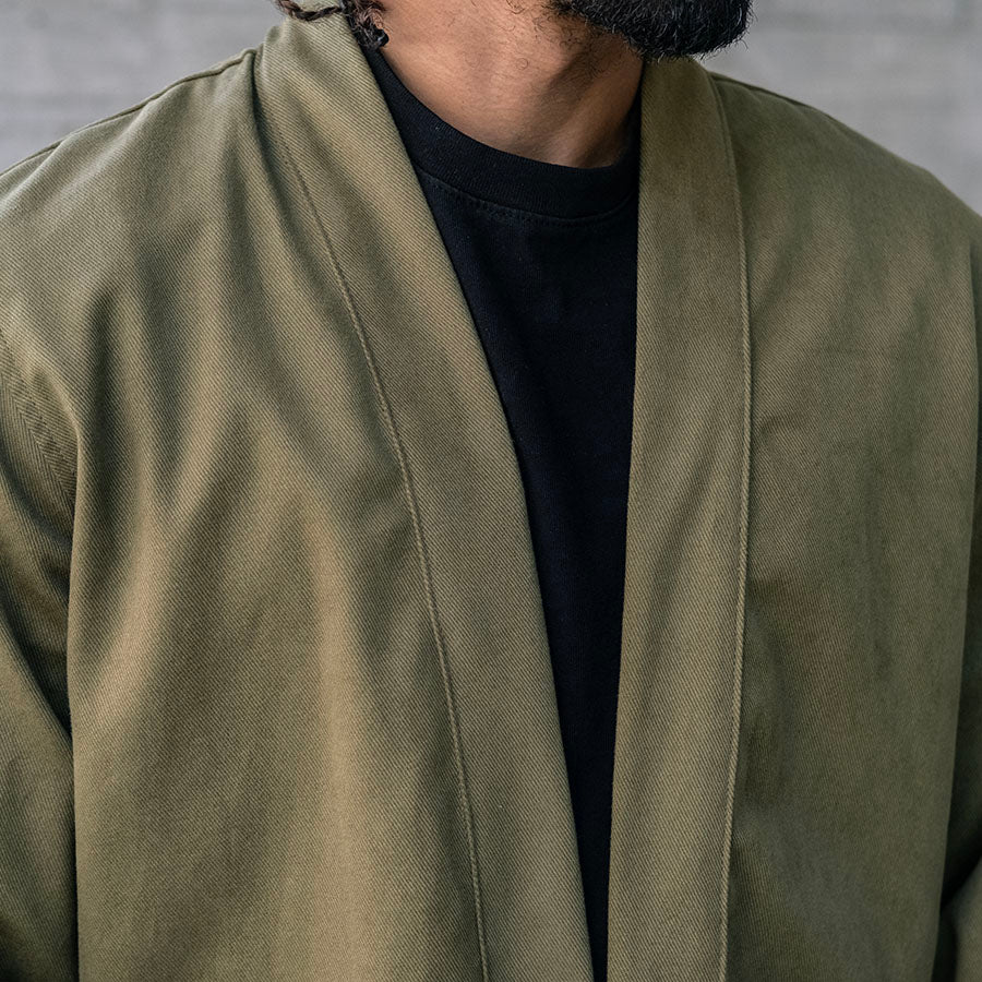 Kamigata Jacket in Olive Kaihara 13oz Bull Denim