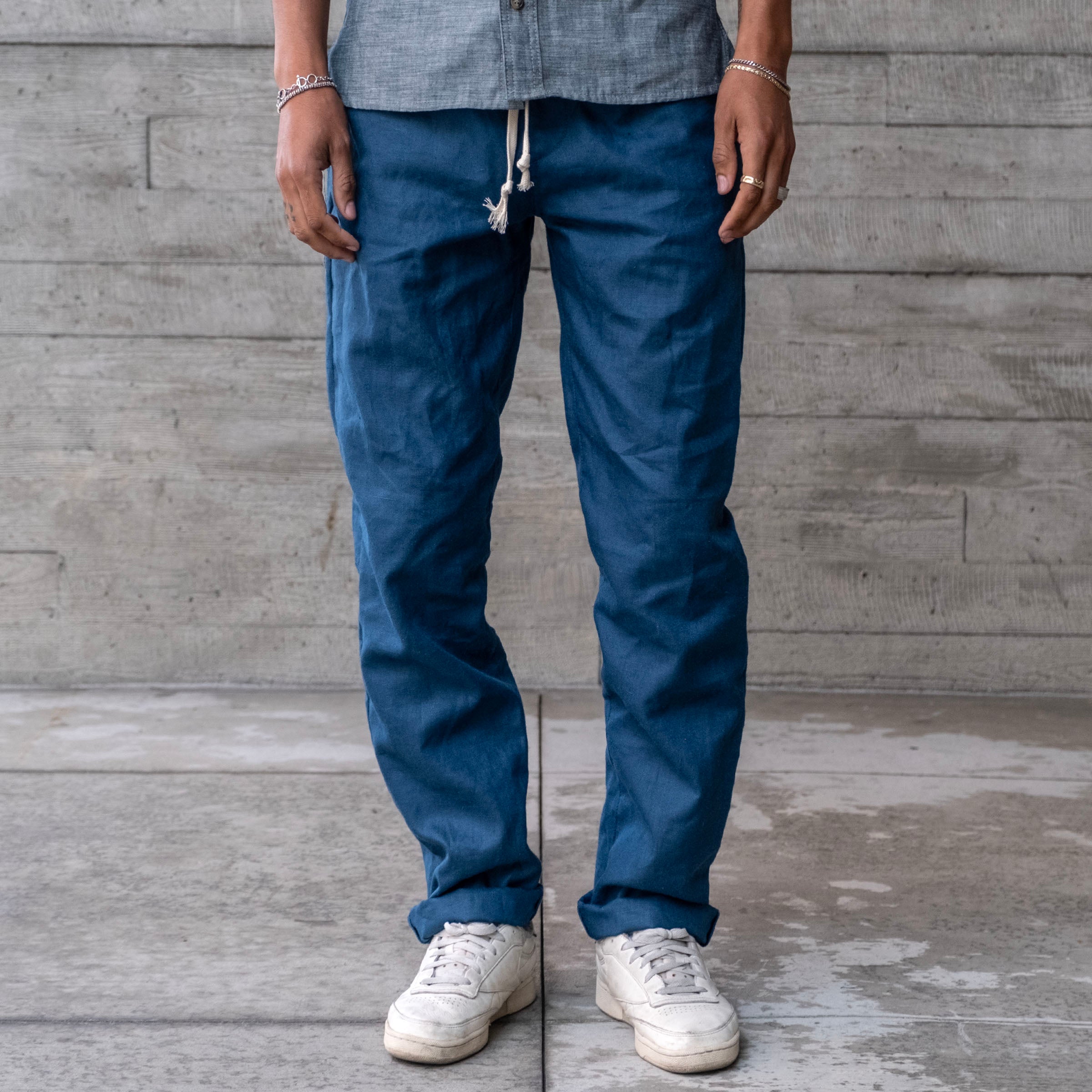 Laidback Pant Albini French Blue Linen