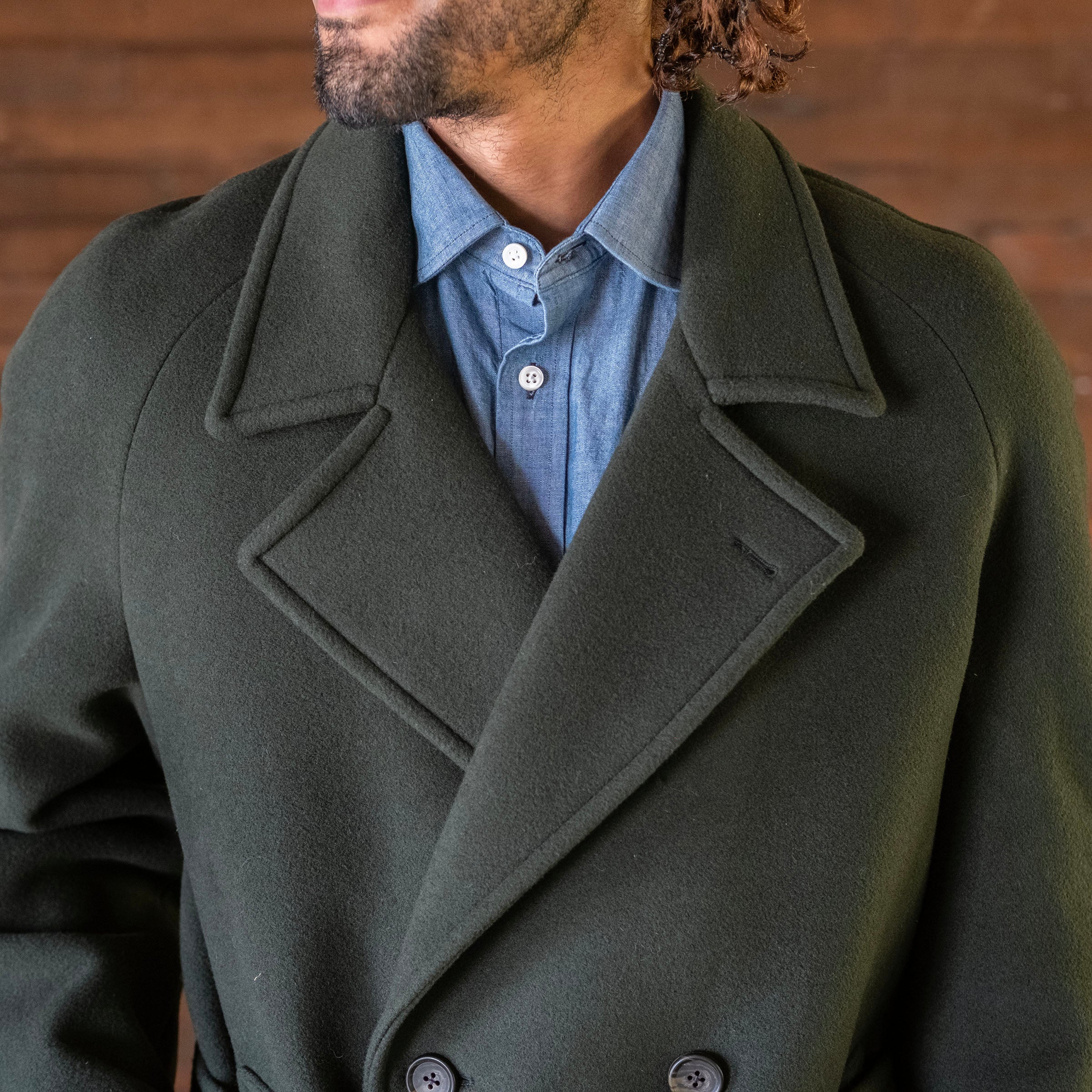 Sample Sale: Madison Overcoat in Alpine Loden Heavyweight Wool Size 40 Sample Sale: Madison Overcoat in Alpine Loden Heavyweight Wool Size 40
