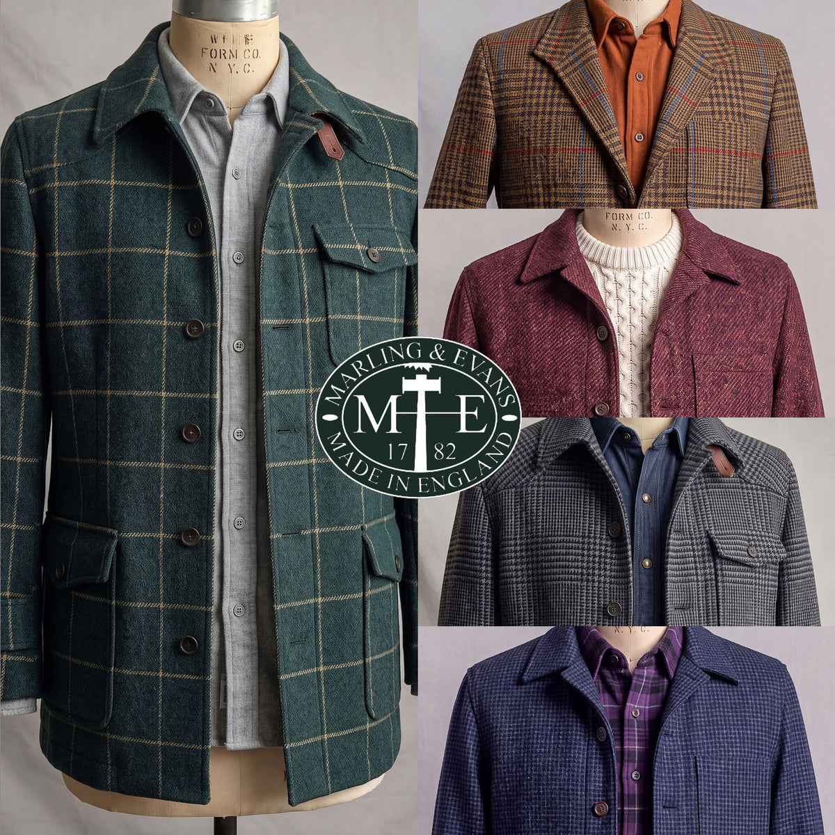 Custom Doyle, Teba, and Ranger Jackets Marling & Evans Tweed