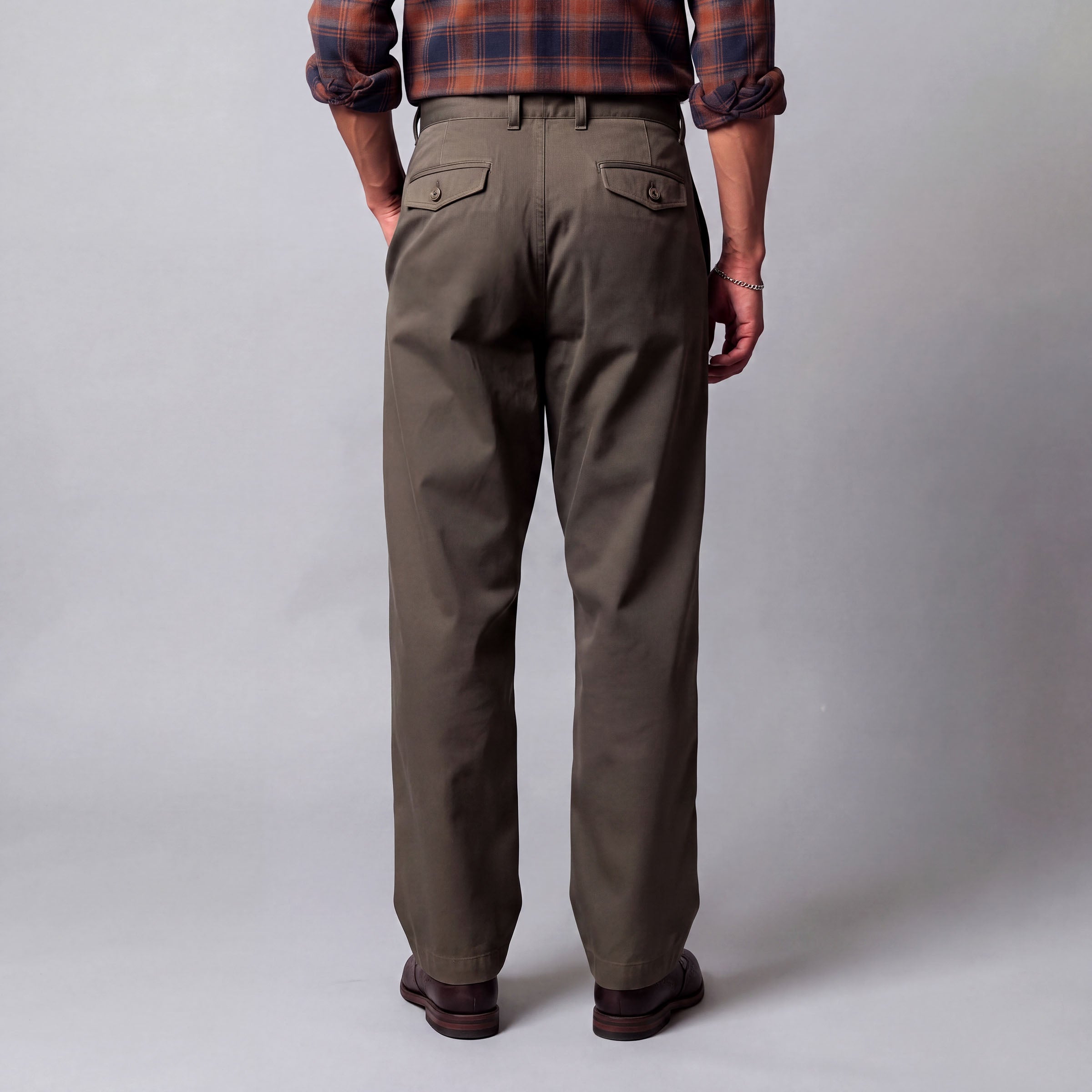 McKinley Pleated Easy Fit Chinos in Tweeds & Cottons