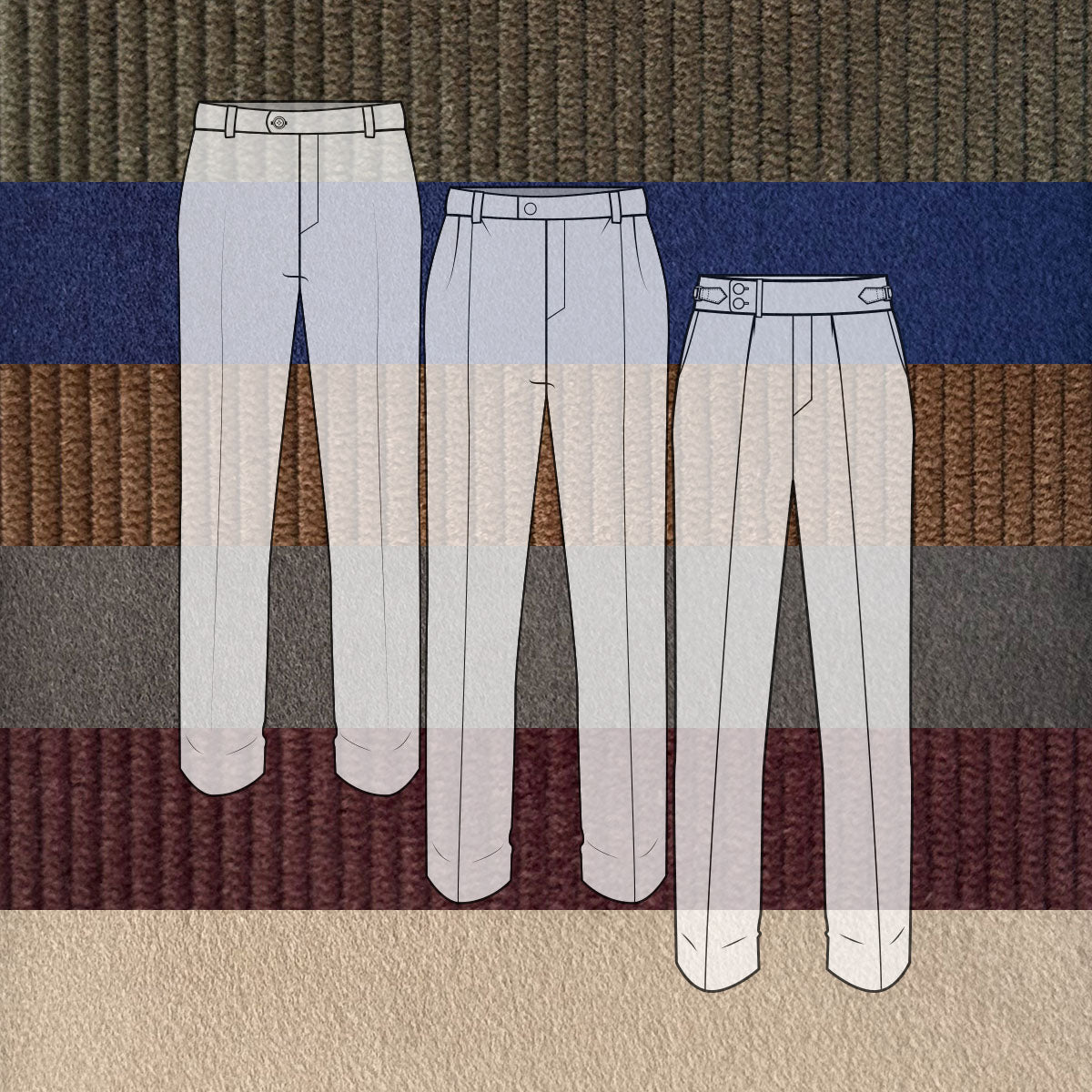 Custom Trousers Heavyweight UK Moleskin & Corduroy