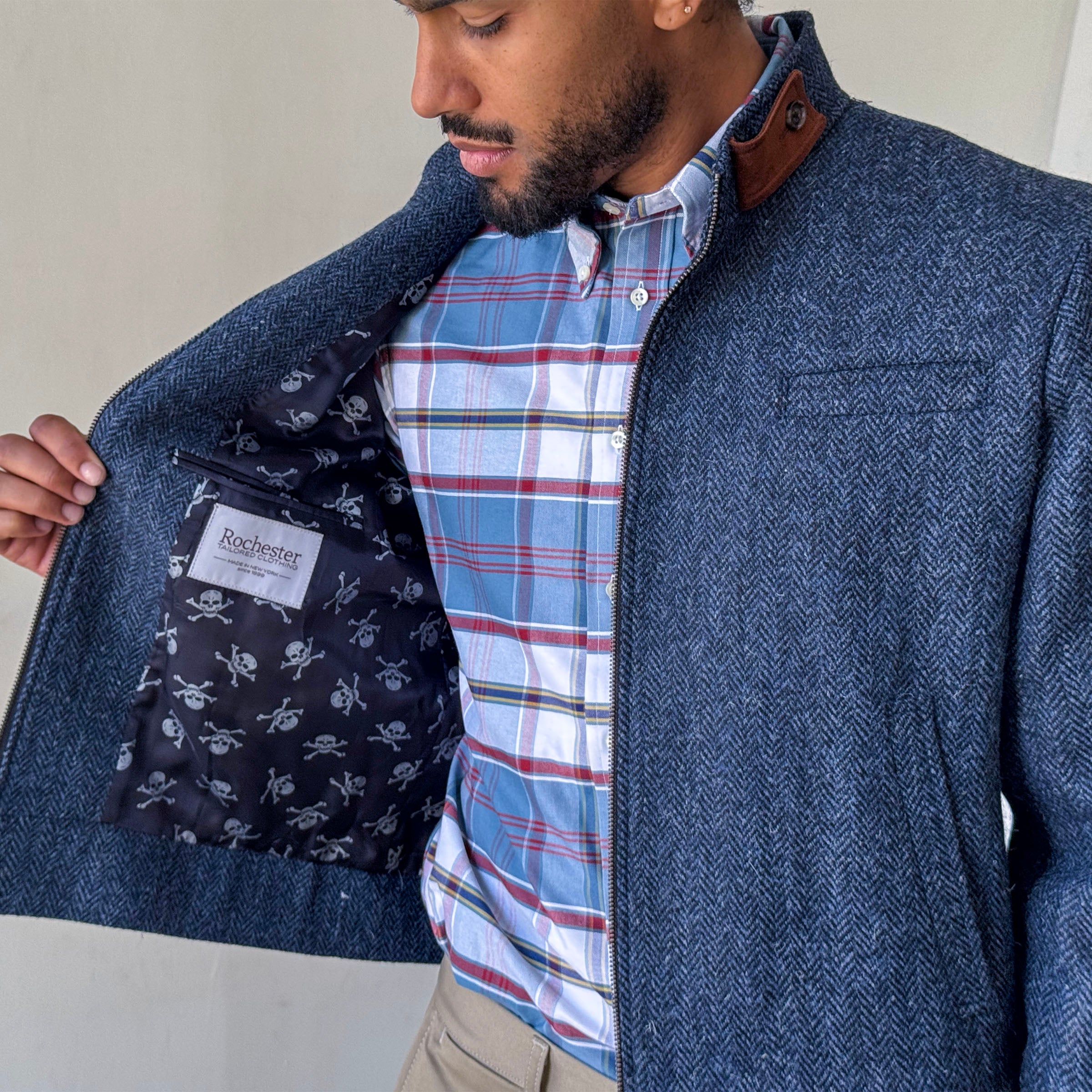 Custom Ranger & Moto Jackets in Harris Tweed & Flecked Herringbone