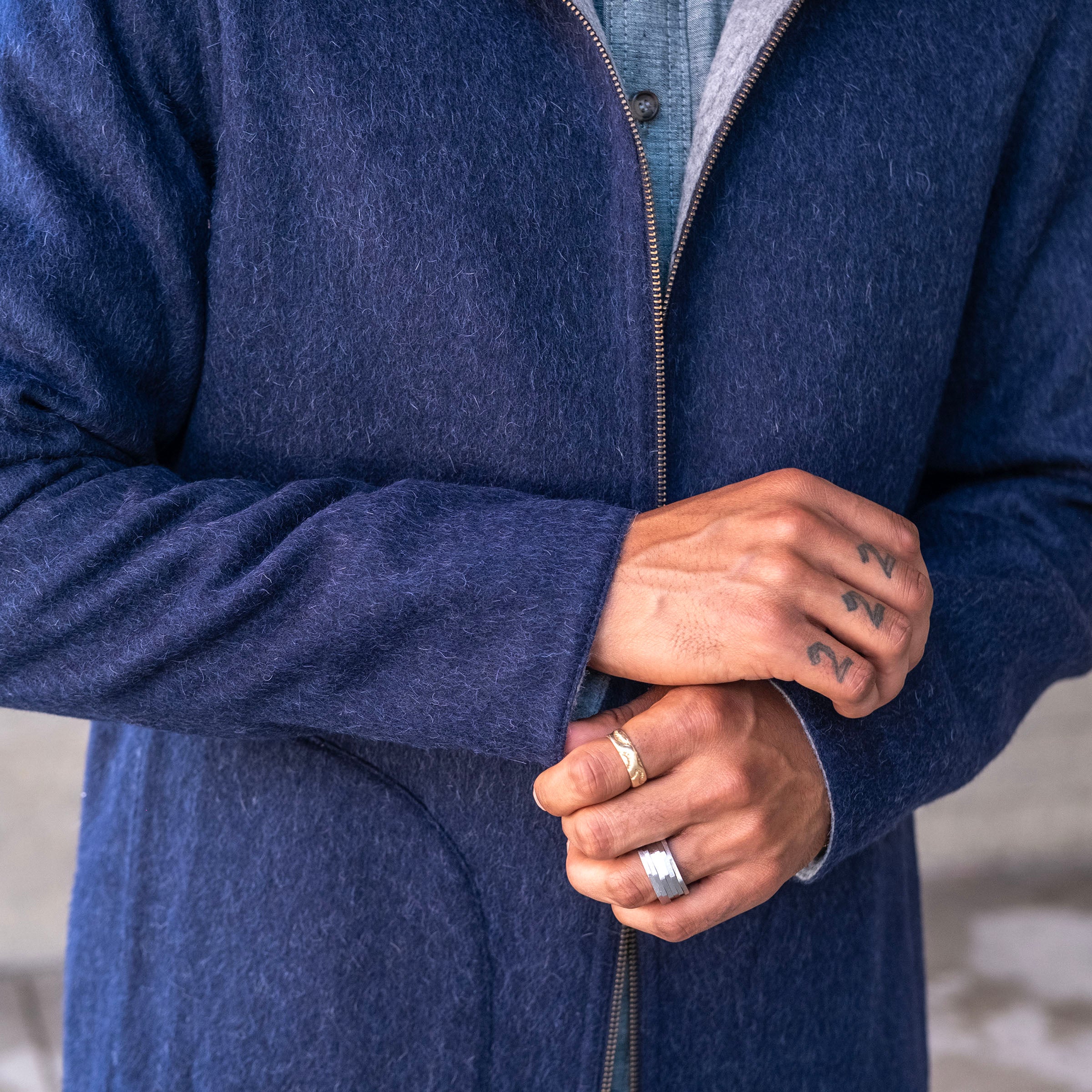 Alpaca Fully Reversible Hooded Coat