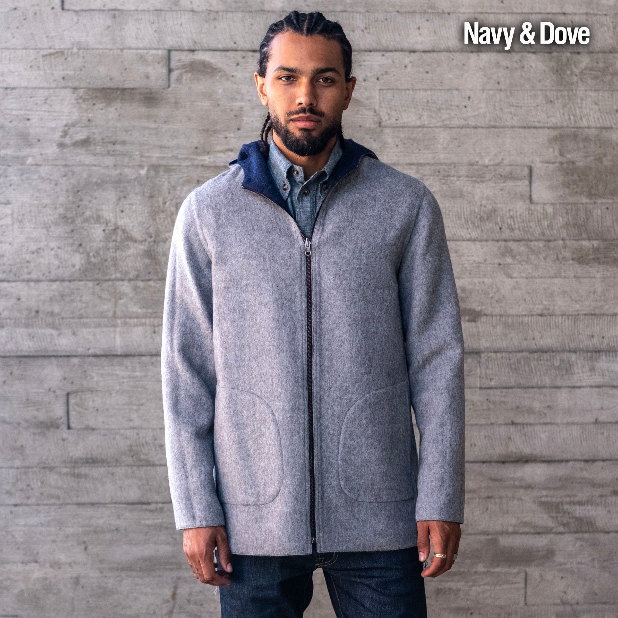 Alpaca Fully Reversible Hooded Coat
