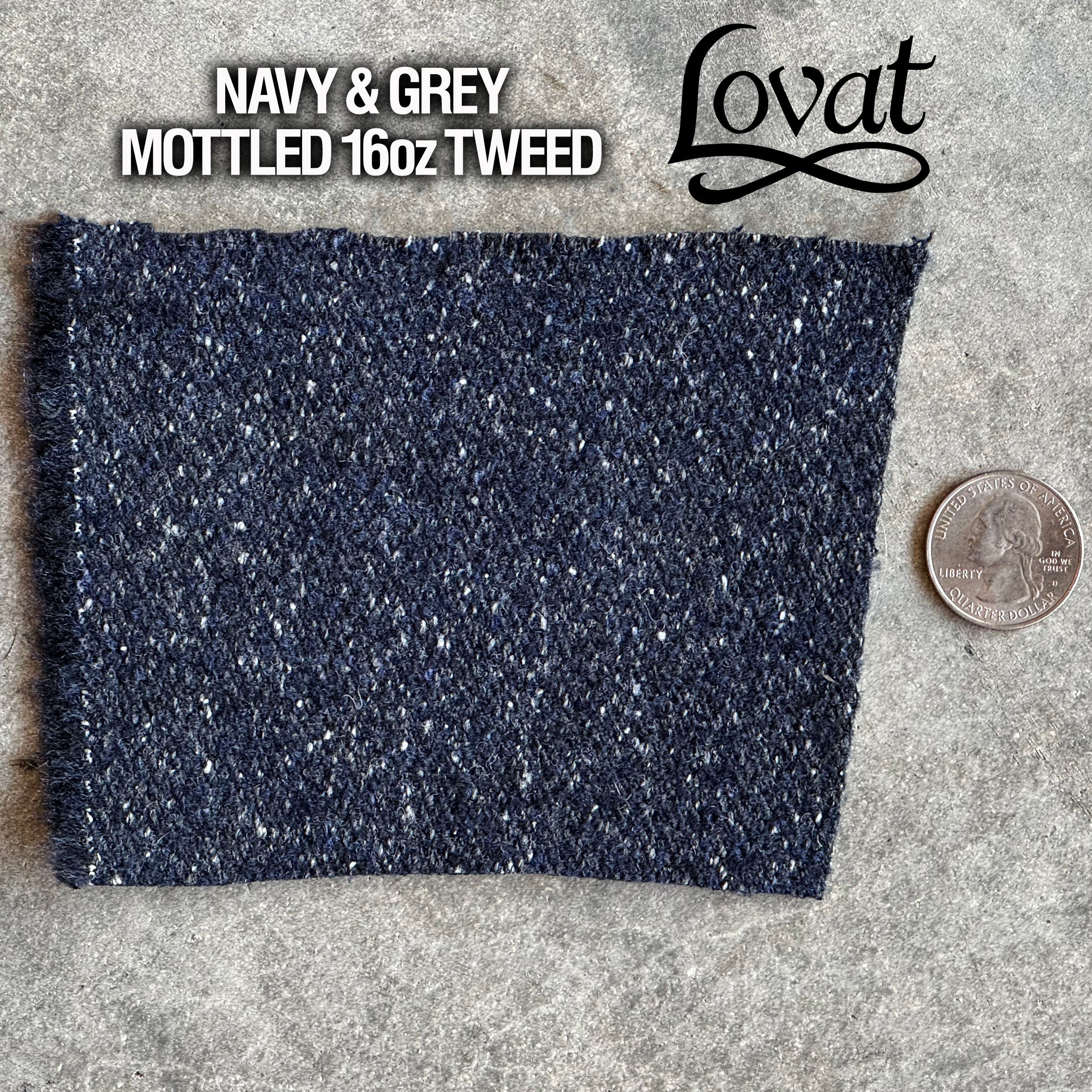 Custom Sportcoats Lovat Mills Navy & Grey Mottled Tweed