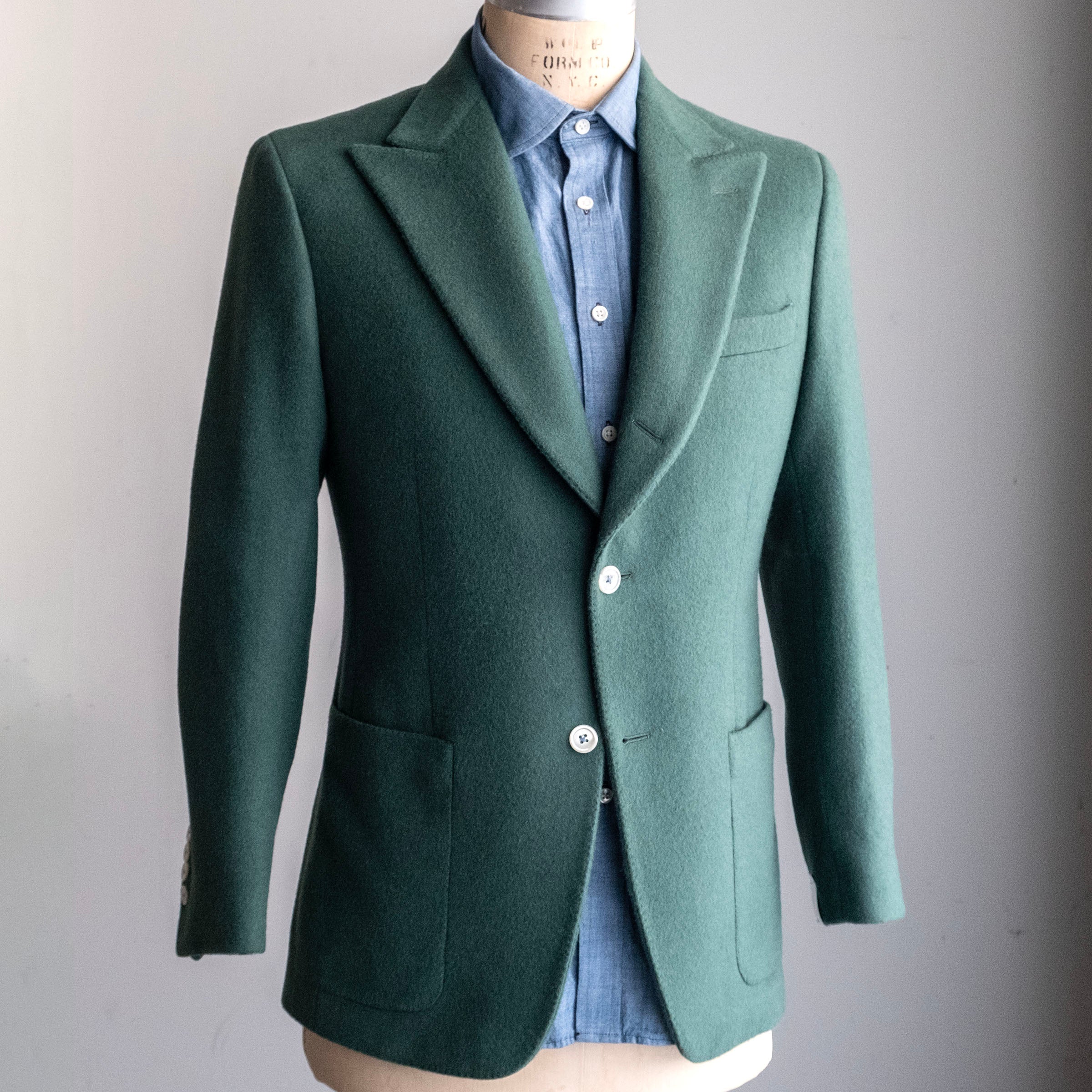 Custom Suits & Sportcoats Racing Green Pure Camel Hair
