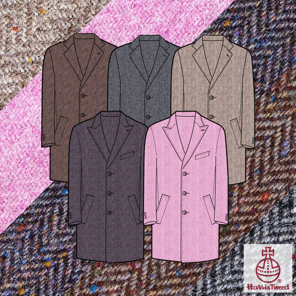 Custom Overcoats Harris Tweed Promotion