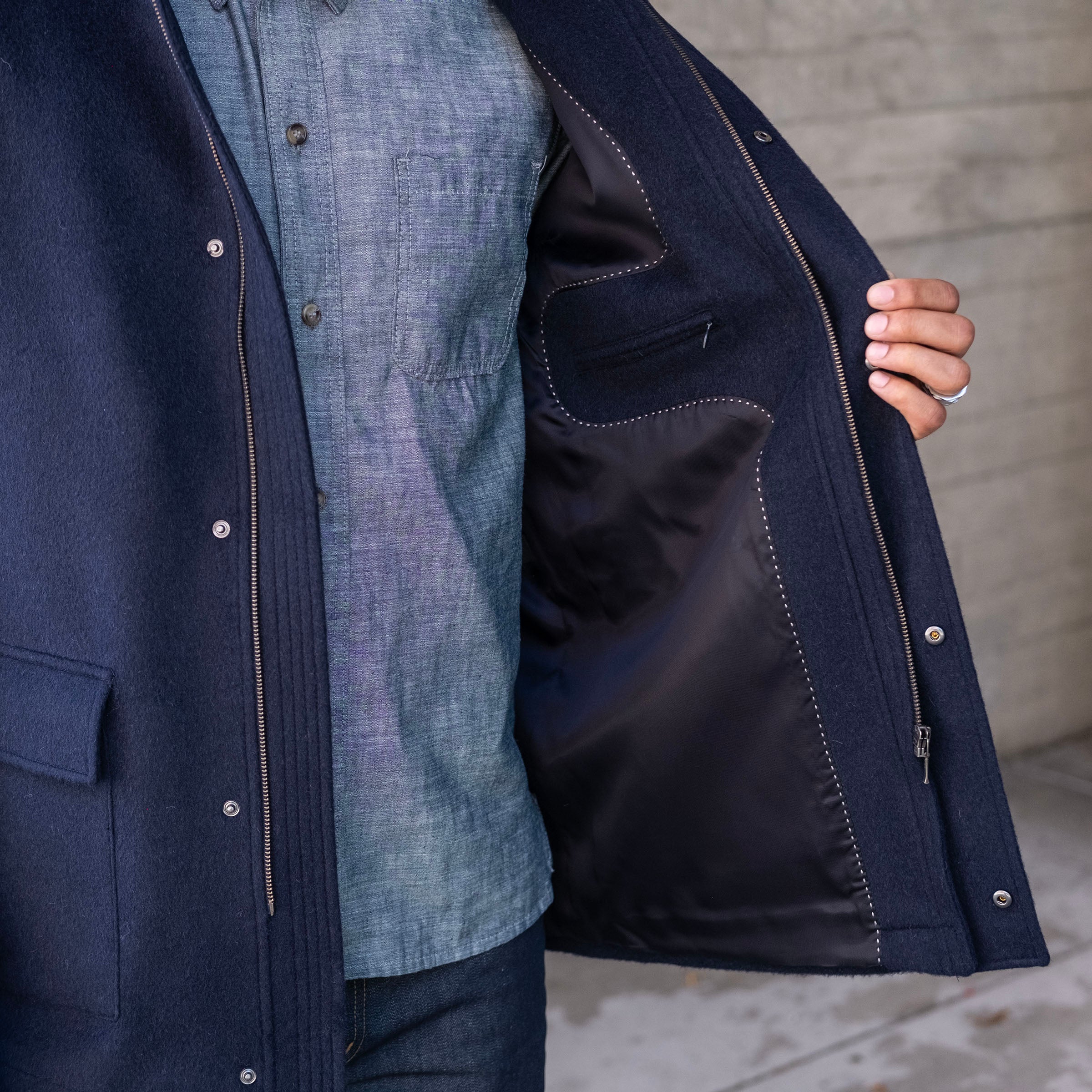 Heavyweight Alpaca Parka with Removable Hood