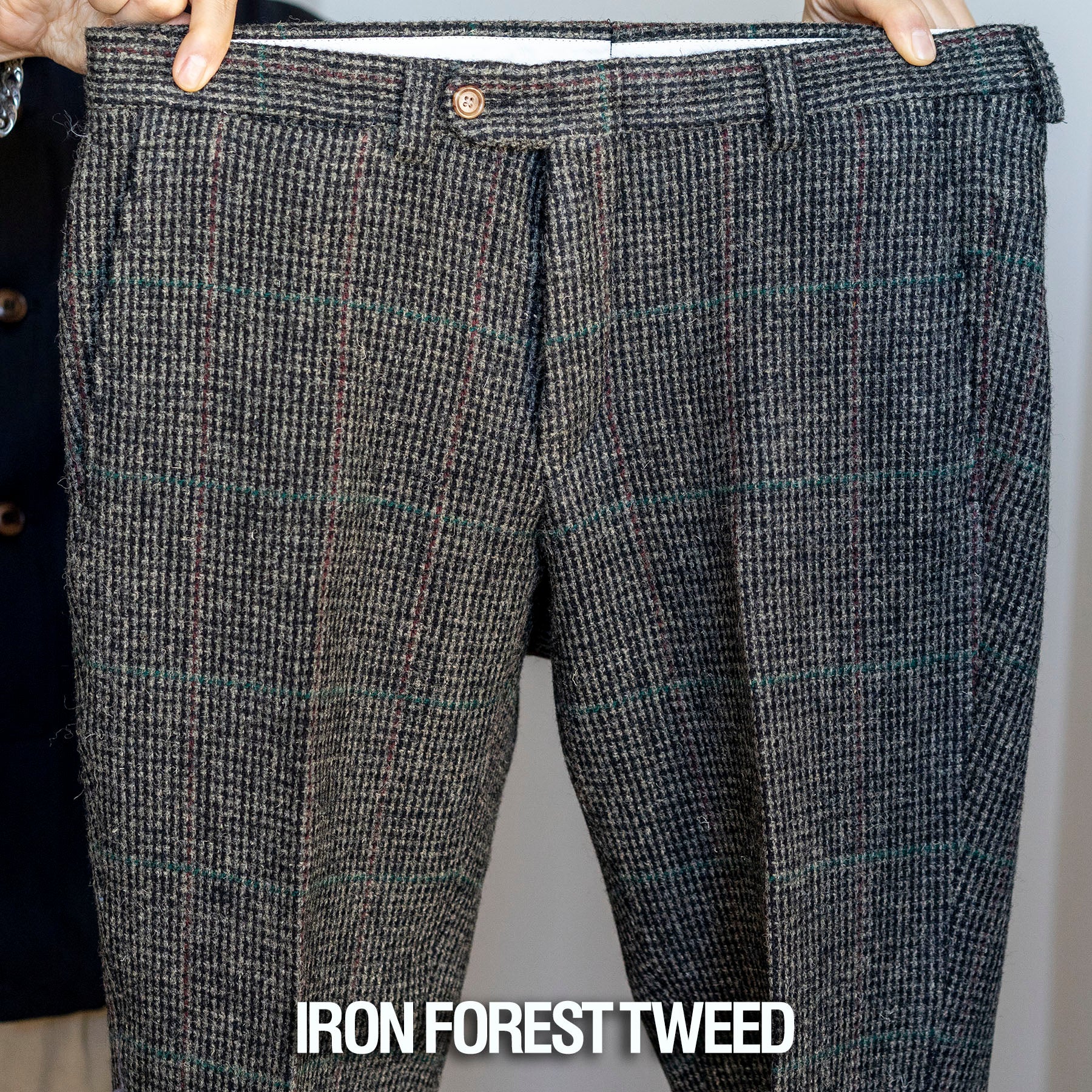 Custom Trousers in Gallowglas & Iron Forest Tweed