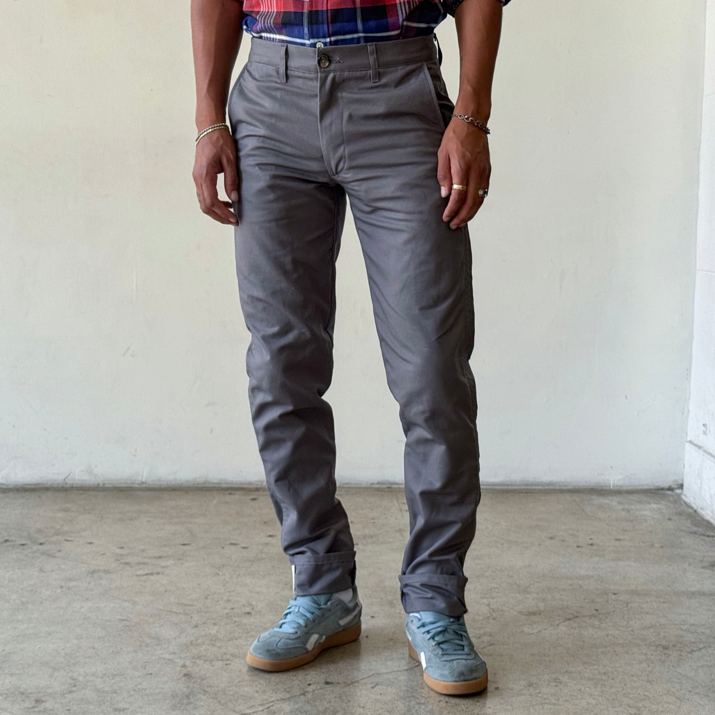 Rivet Chino Quiet Storm 8oz Grey Canvas