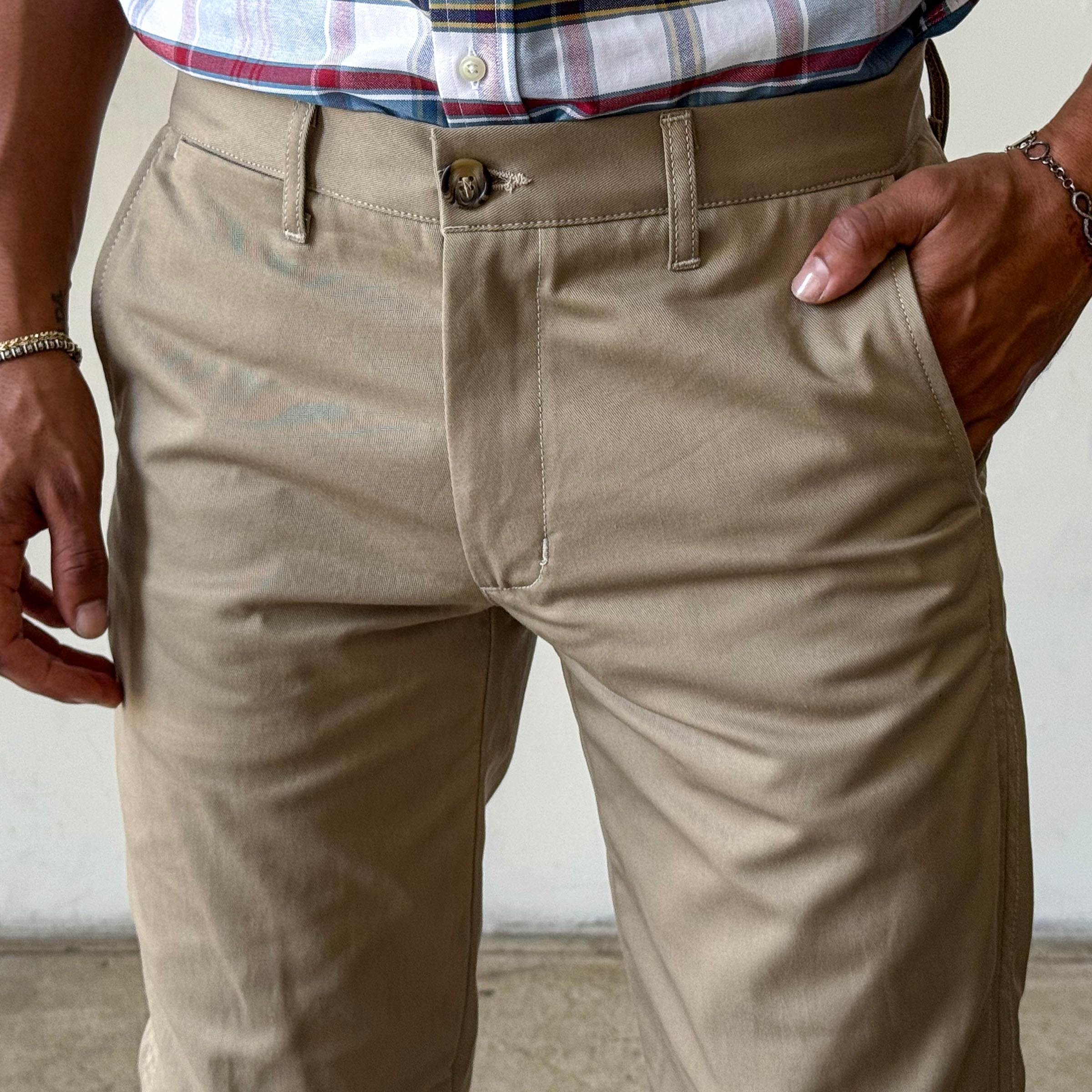 Rivet Chino Pale Khaki 9oz Cramerton