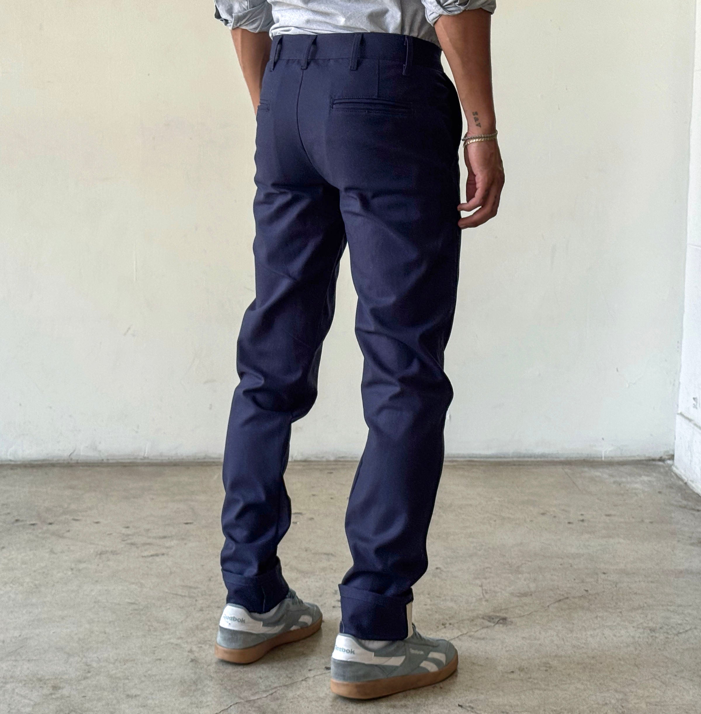 Rivet Chino Navy 10oz Sanded Canvas